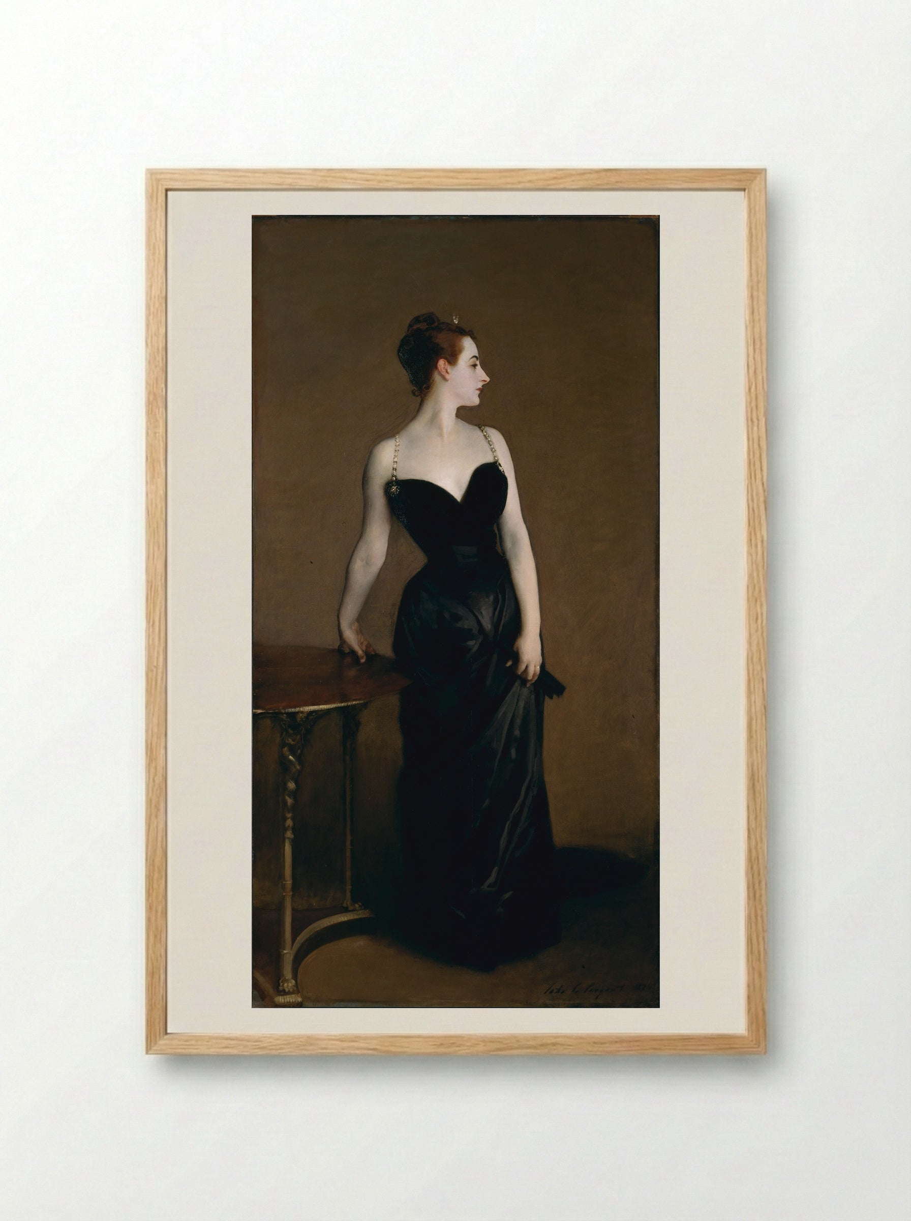 Madame X (Madame Pierre Gautreau) - John Singer Sargent - Framed Print Wood