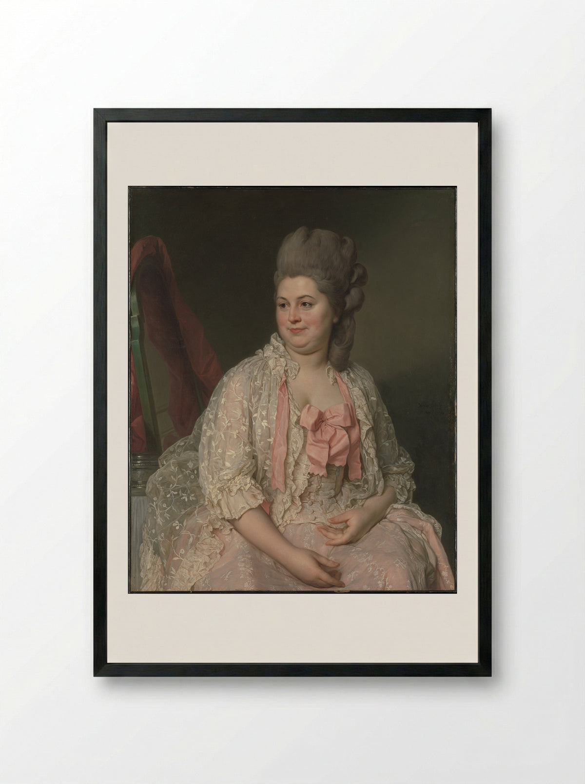 Madame de Saint-Morys - Joseph Siffred Duplessis - Framed Print Black