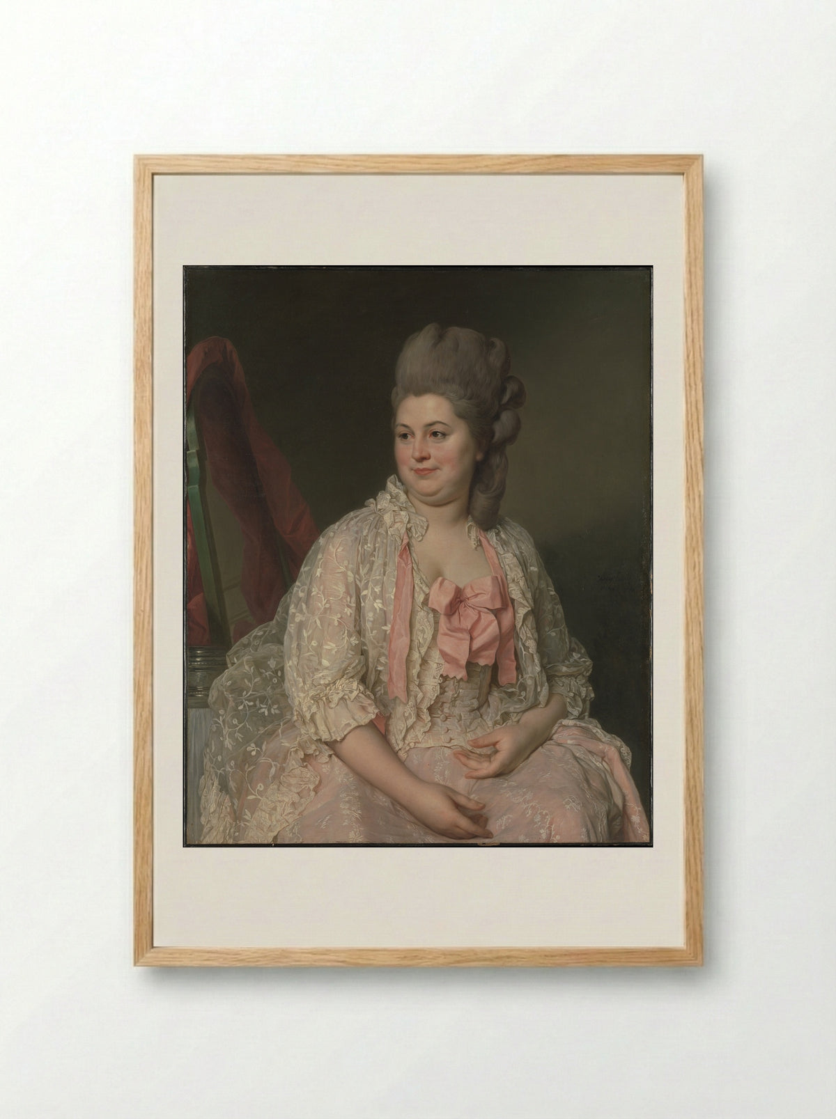 Madame de Saint-Morys - Joseph Siffred Duplessis - Framed Print Wood