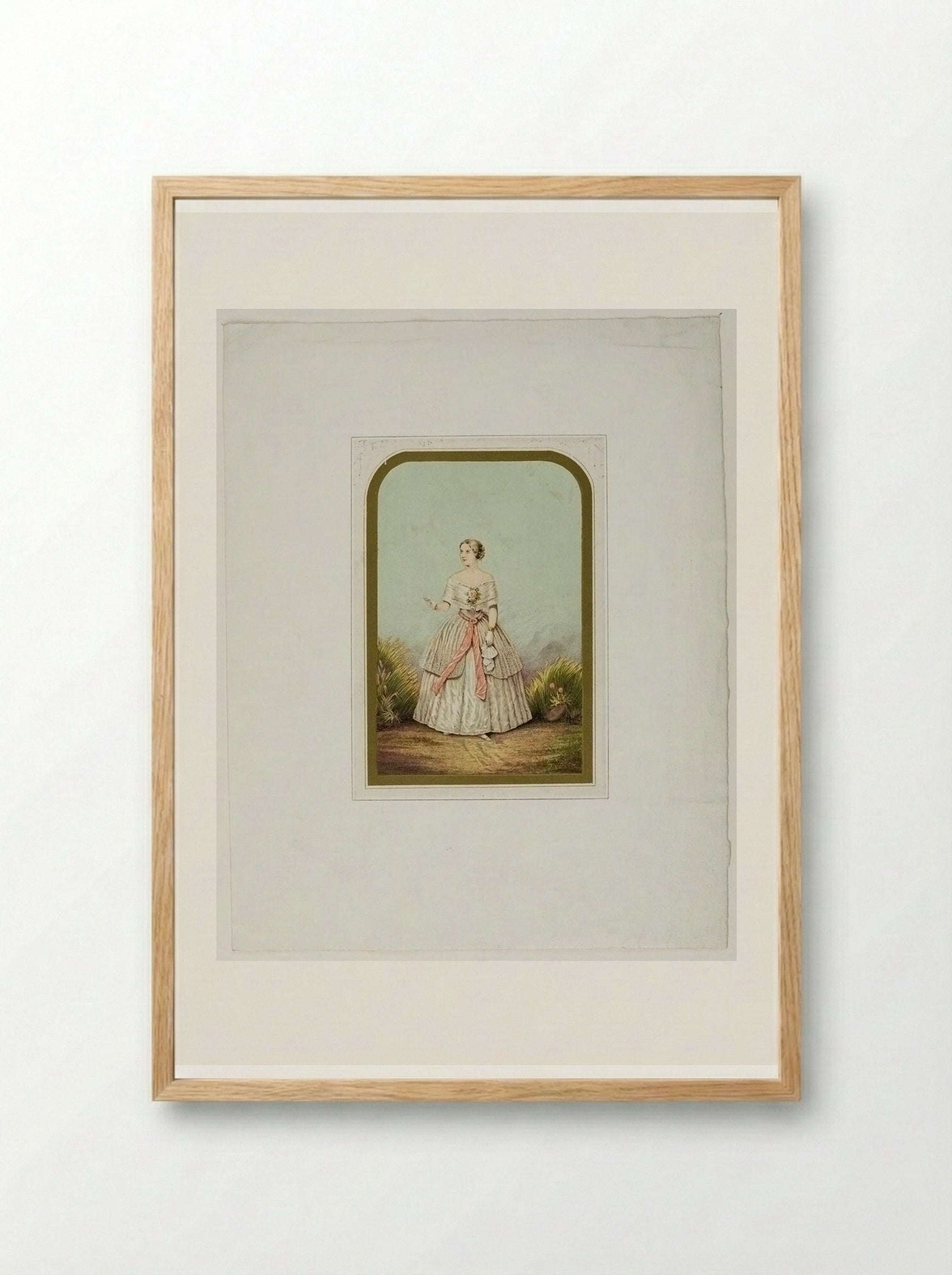 Mademoiselle Jenny Lind - George Baxter - Framed Print Wood