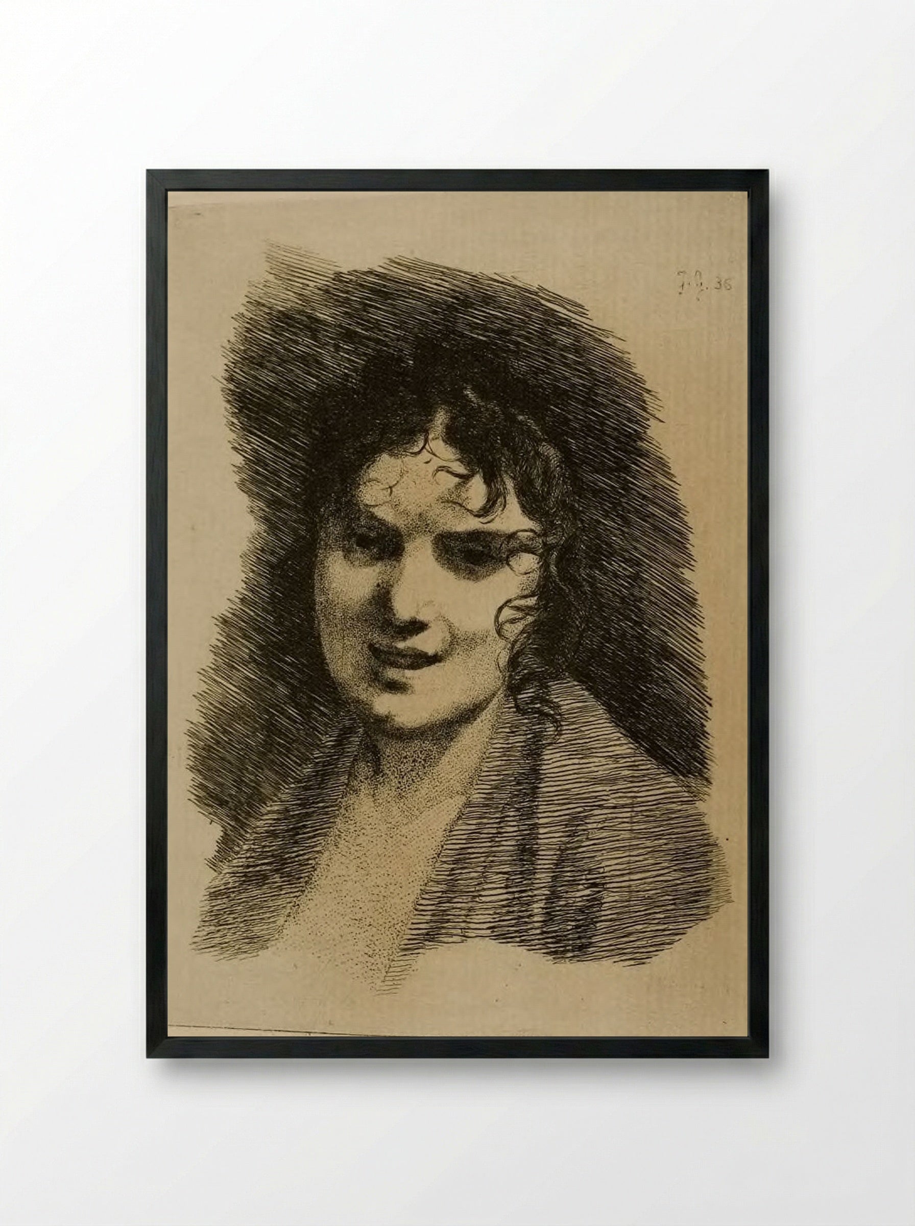 Mademoiselle Mayer - Jules de Goncourt - Framed Print Black
