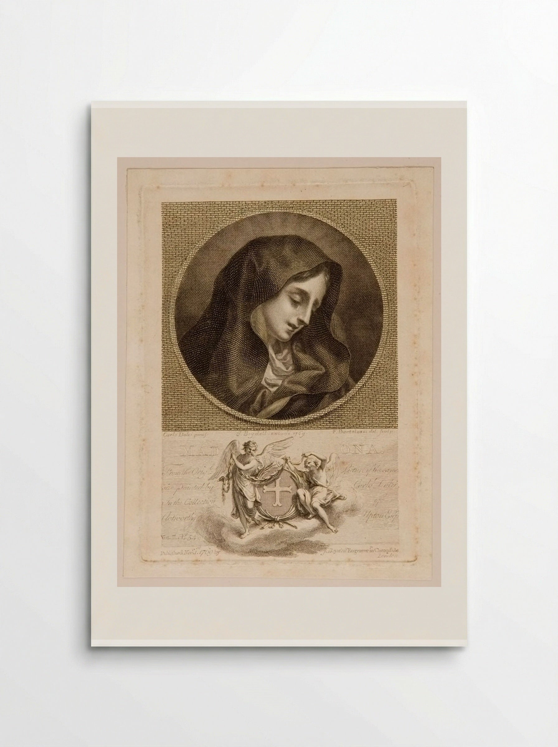 Madonna (After Carlo Dolci) - Francesco Bartolozzi - Poster