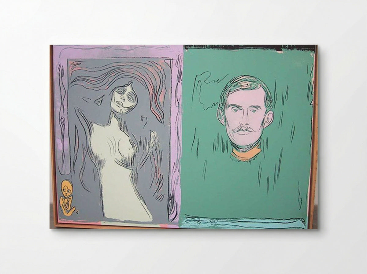 Madonna And Self-Portrait With Skeleton's Arm (after Munch) - Andy Warhol - Poster