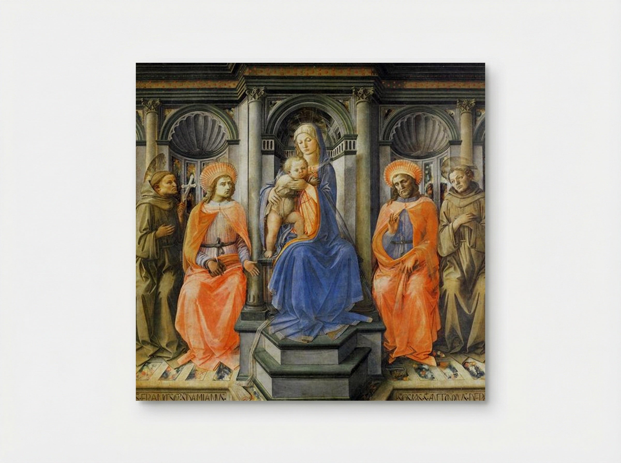 Madonna Enthroned with Saints - Filippo Lippi - Poster