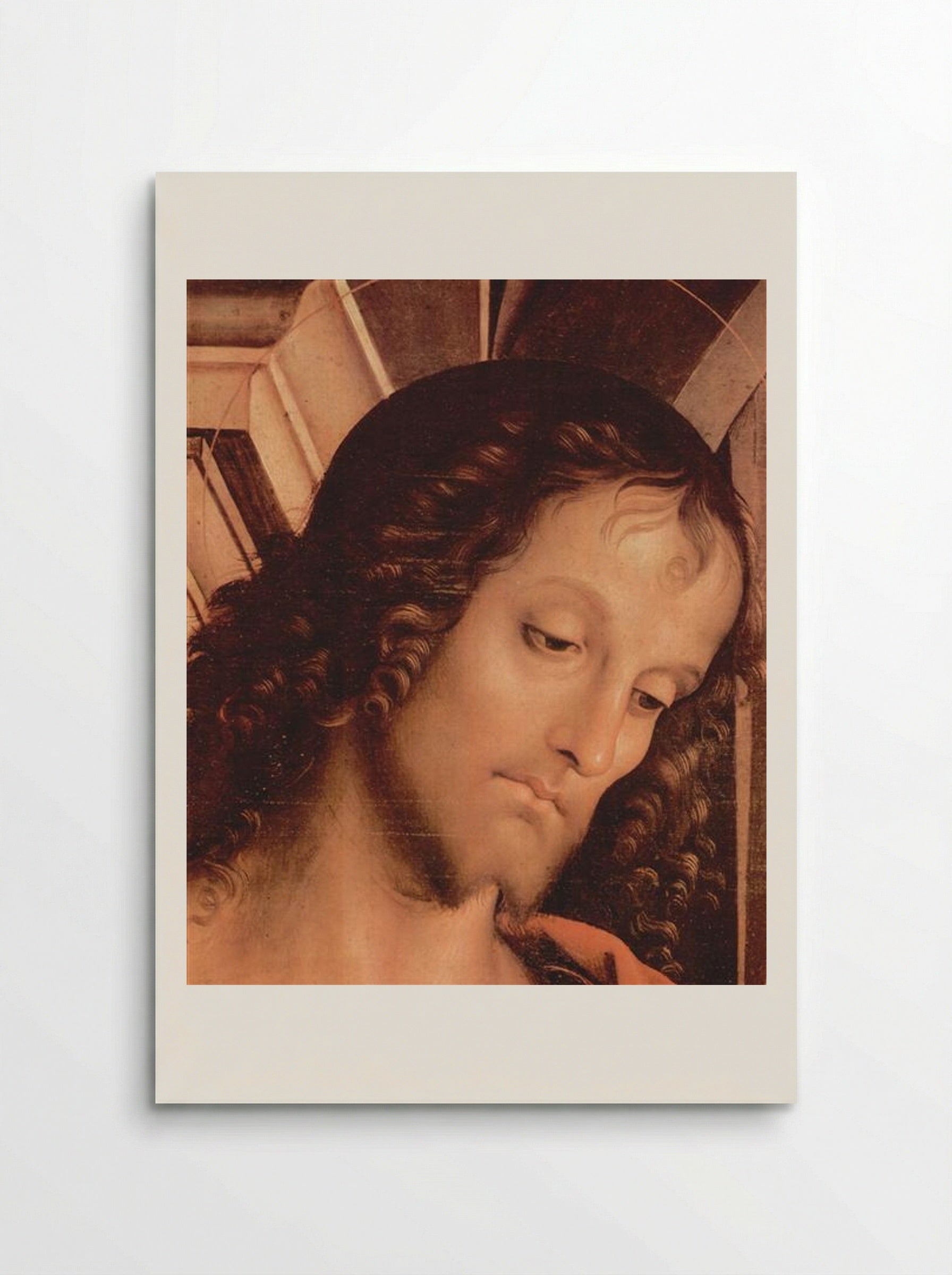 Madonna Enthroned with St. John the Baptist and St. Sebastian (detail) - Pietro Perugino - Poster