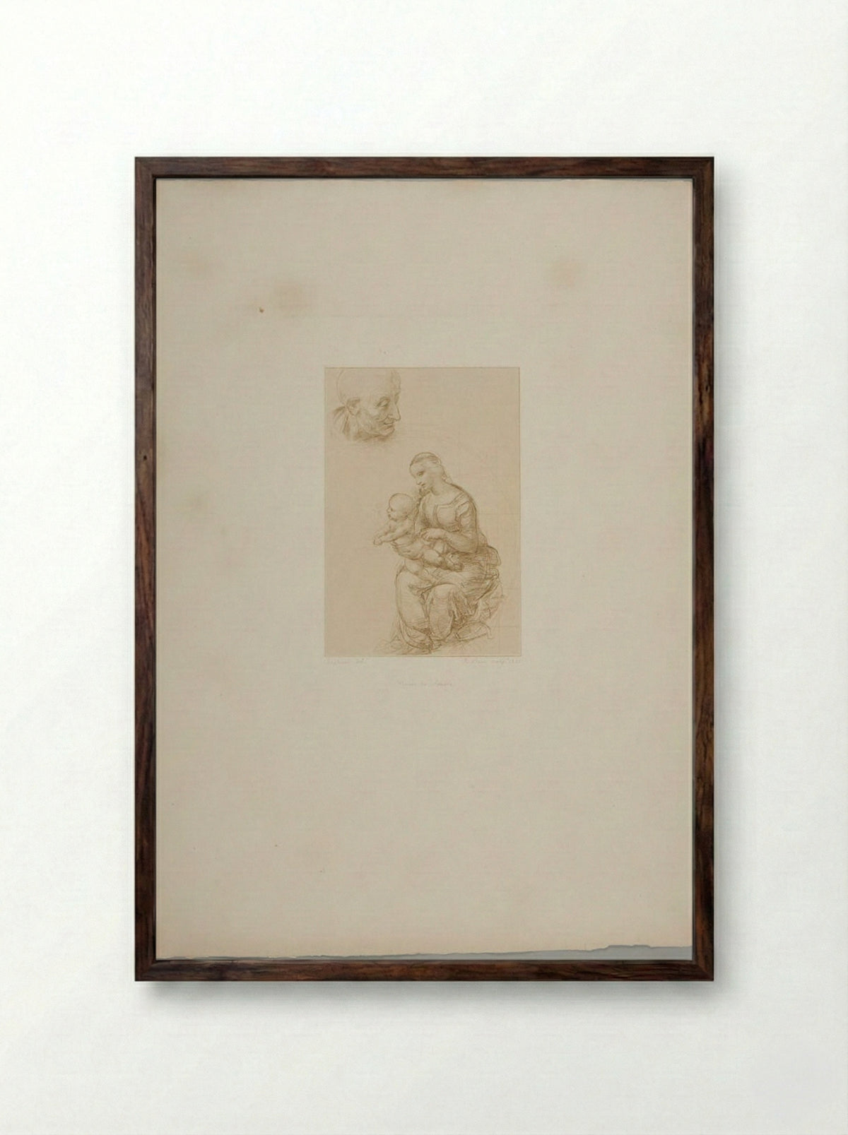 Madonna and Child (After Raphael) - Jean Bein - Framed Print Dark Wood