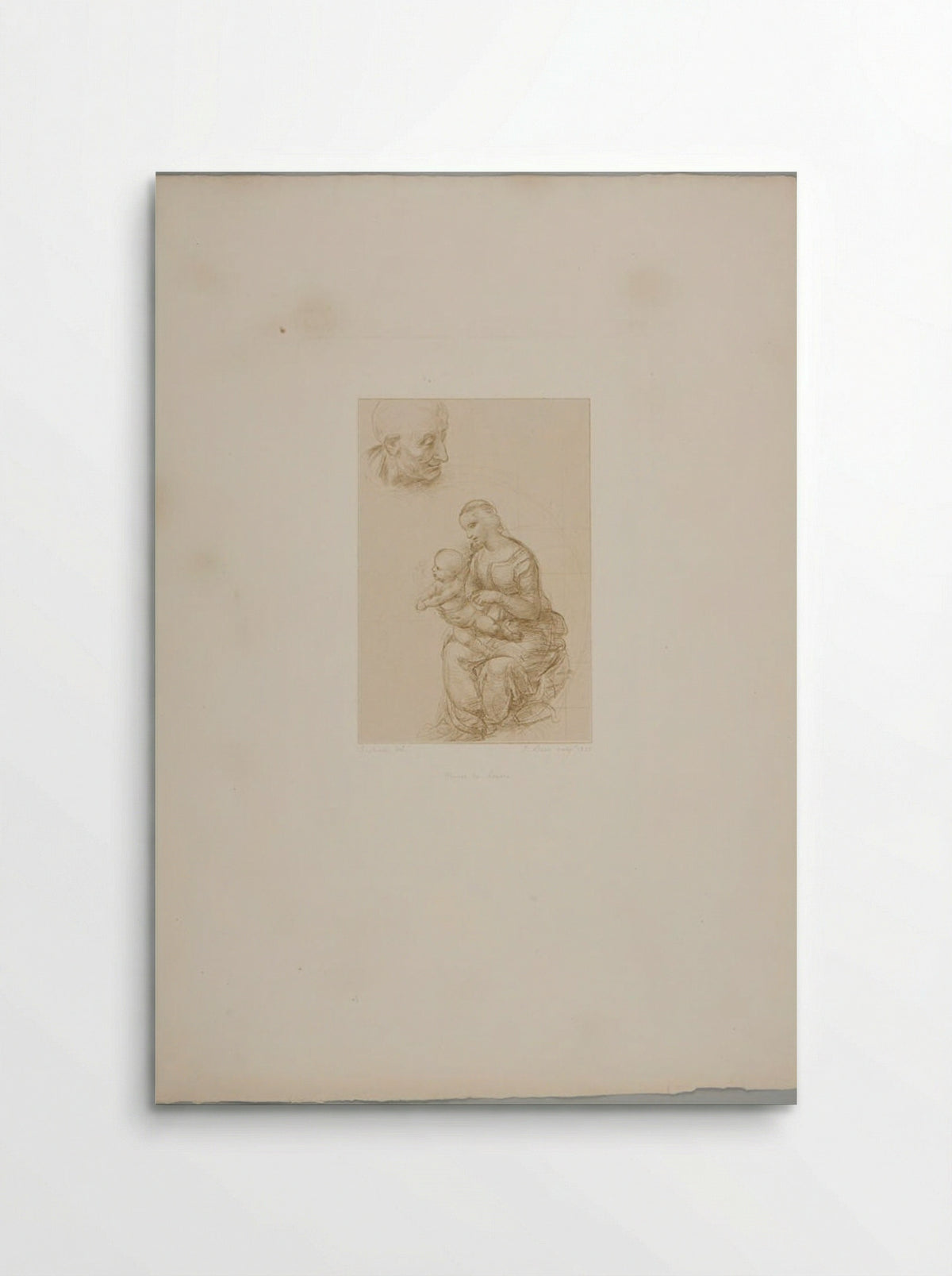 Madonna and Child (After Raphael) - Jean Bein - Poster