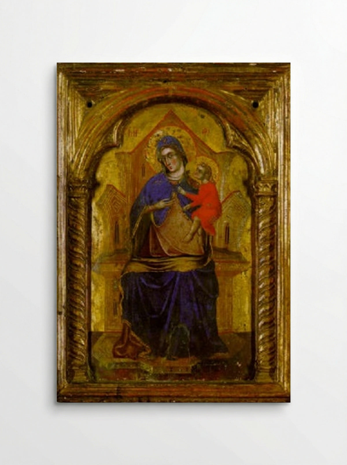 Madonna and Child Enthroned - Paolo Veneziano - Poster