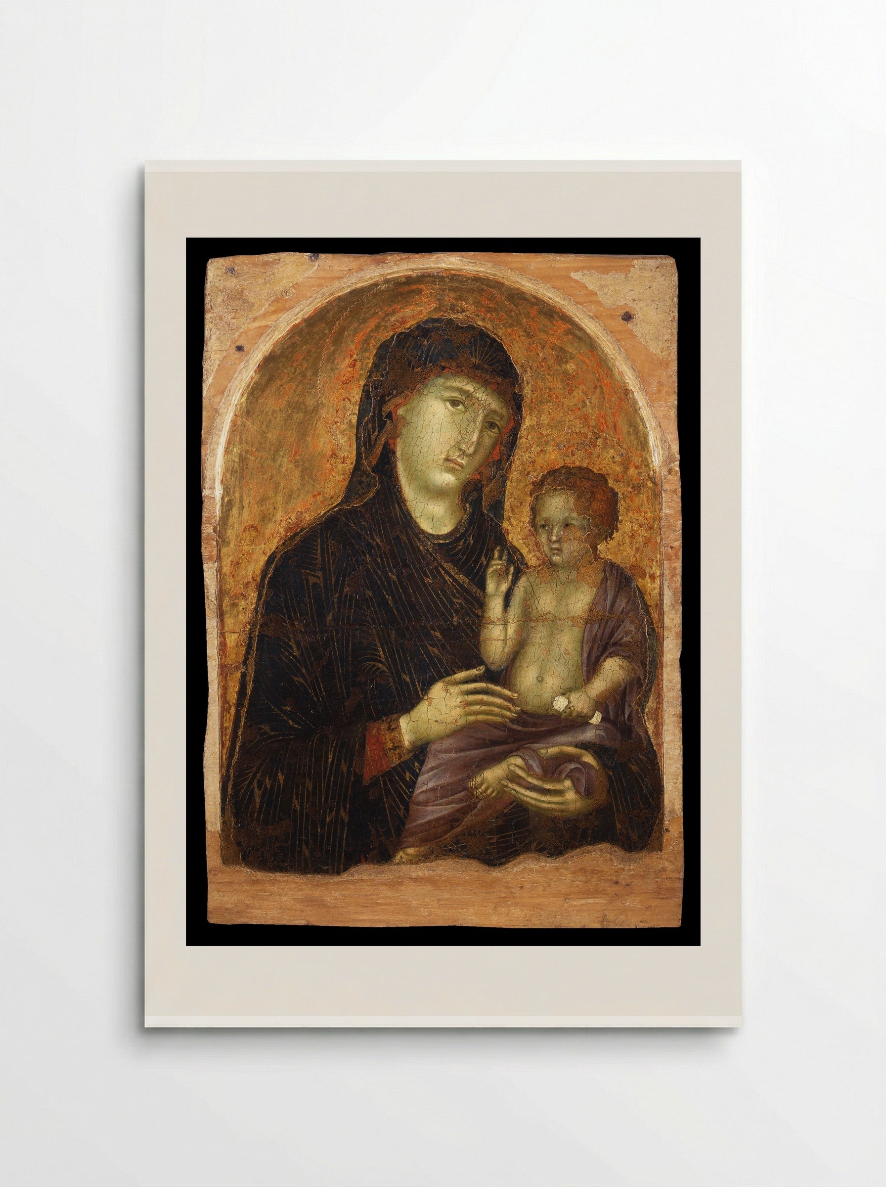 Madonna and Child on a Throne - Duccio di Buoninsegna - Poster