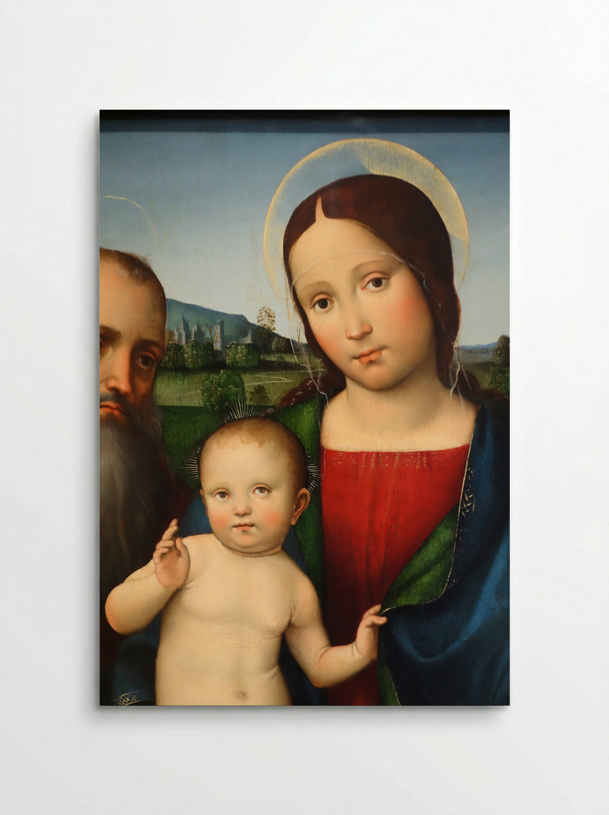 Madonna and Child with Saints Francis and Jerome - Francesco Francia - Poster