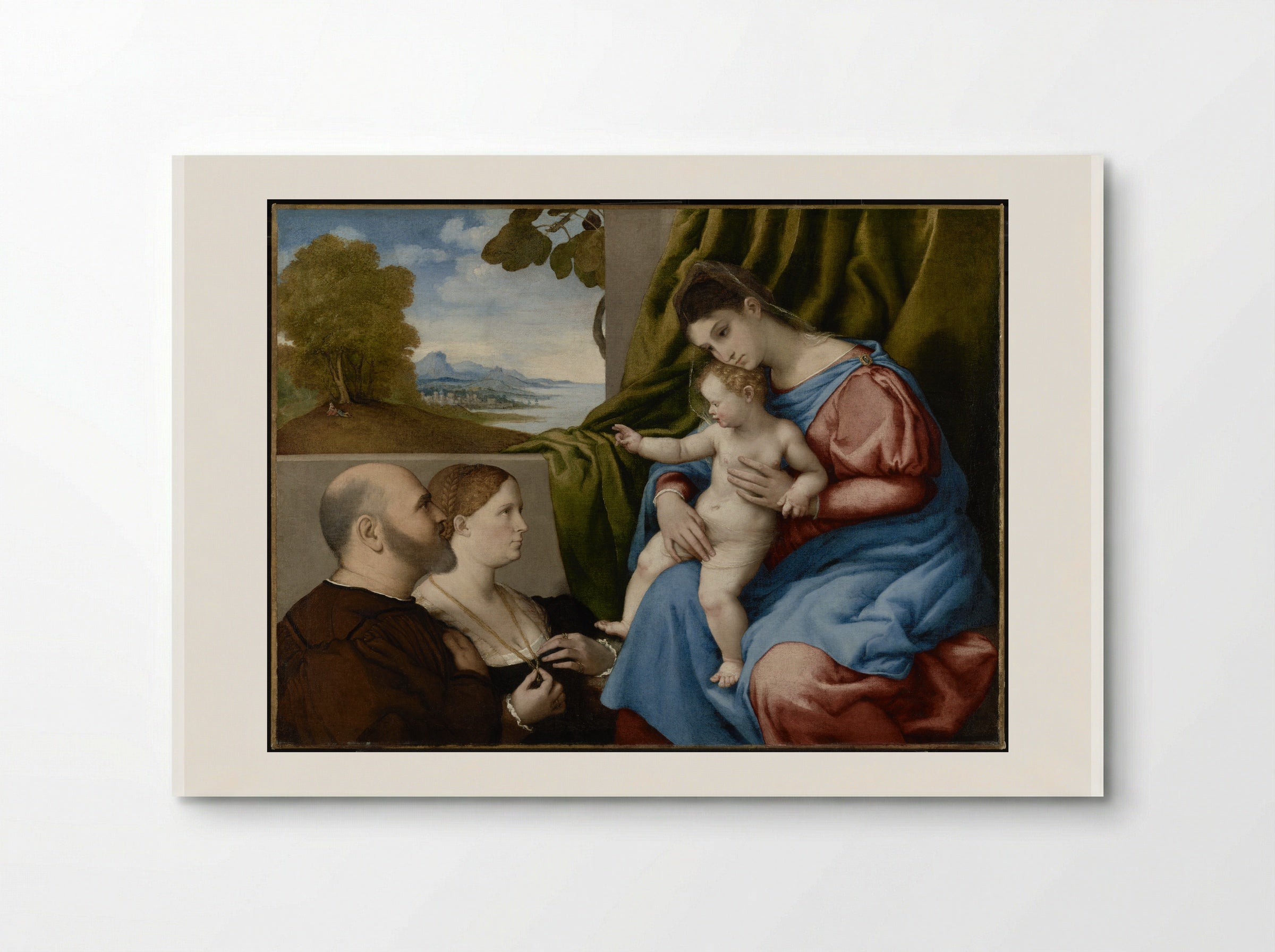 Madonna and Child with Saints Peter, Christine, Liberale, and Jerome - Lorenzo Lotto - Poster