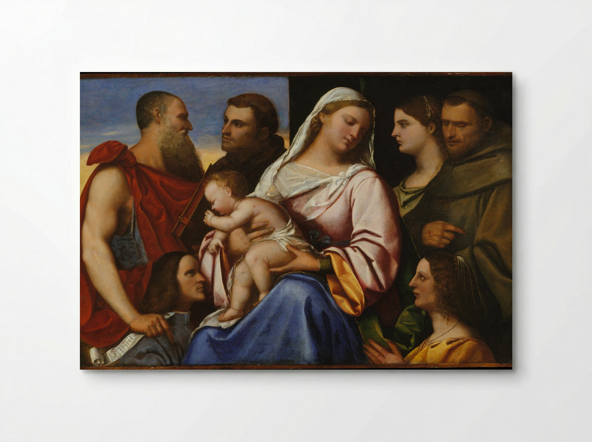 Madonna and Child with Saints and Donors - Sebastiano del Piombo - Poster
