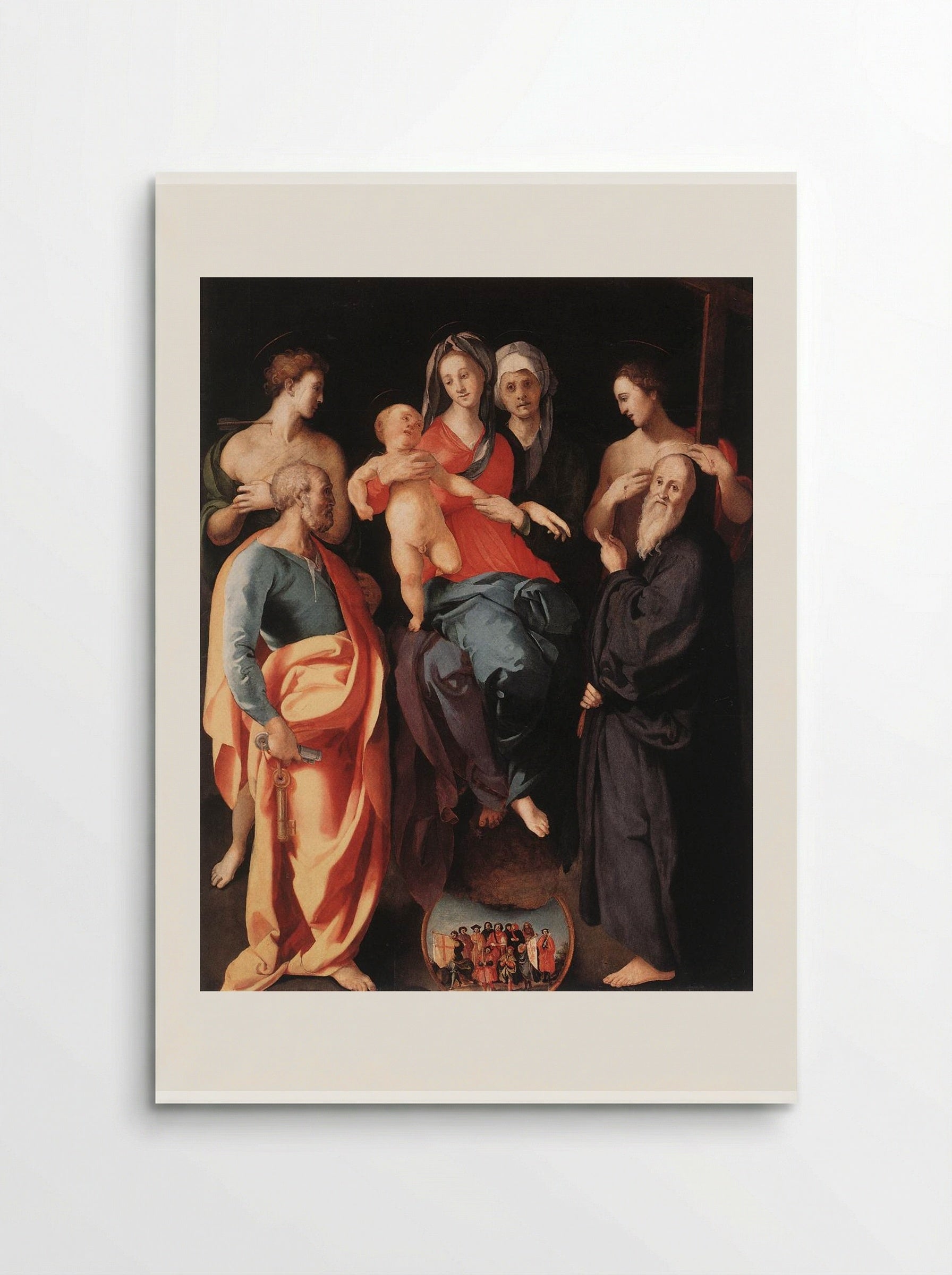 Madonna and Child with Saints - Jacopo Pontormo - Poster