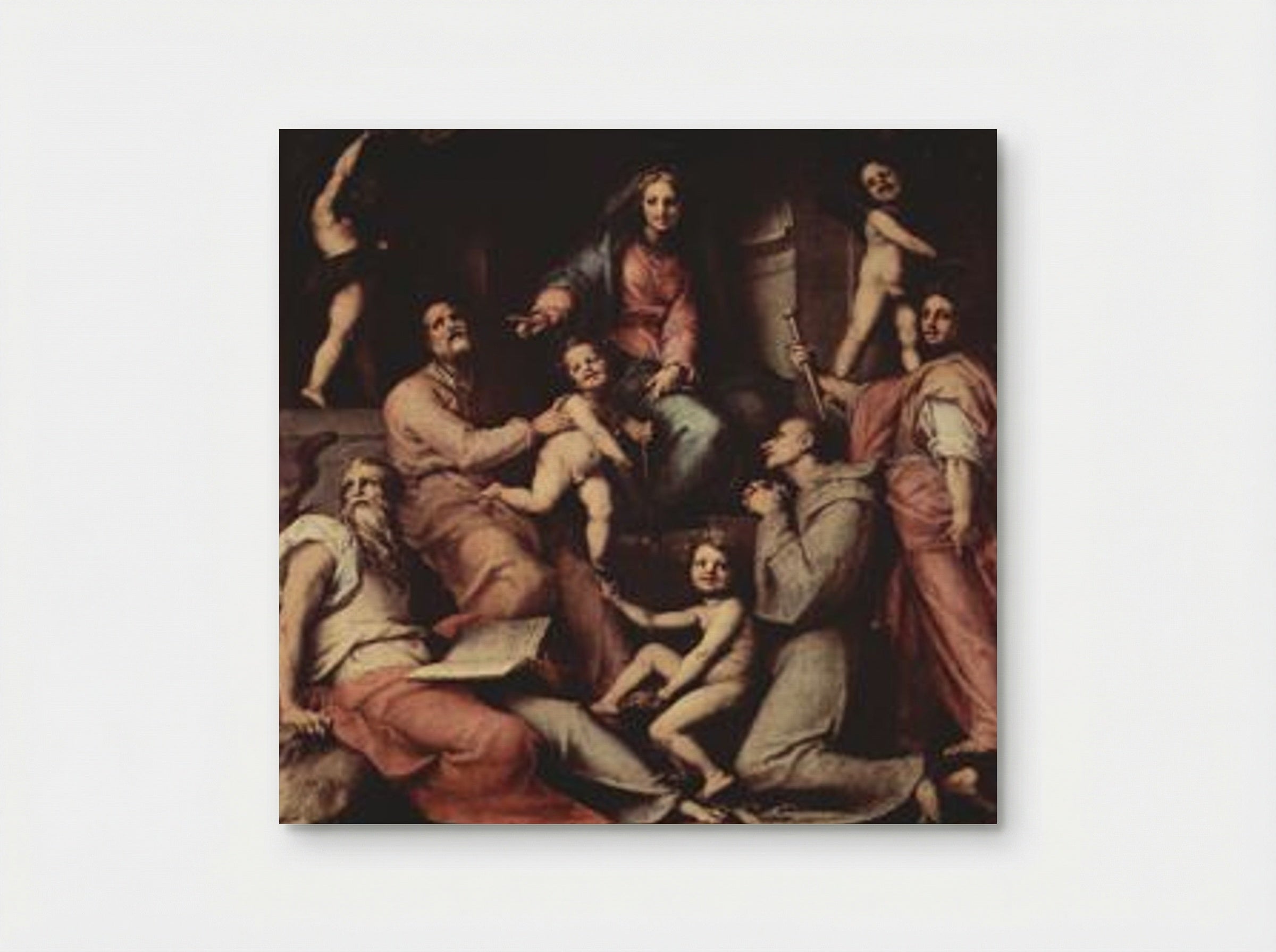 Madonna and Child with Saints - Jacopo Pontormo - Poster