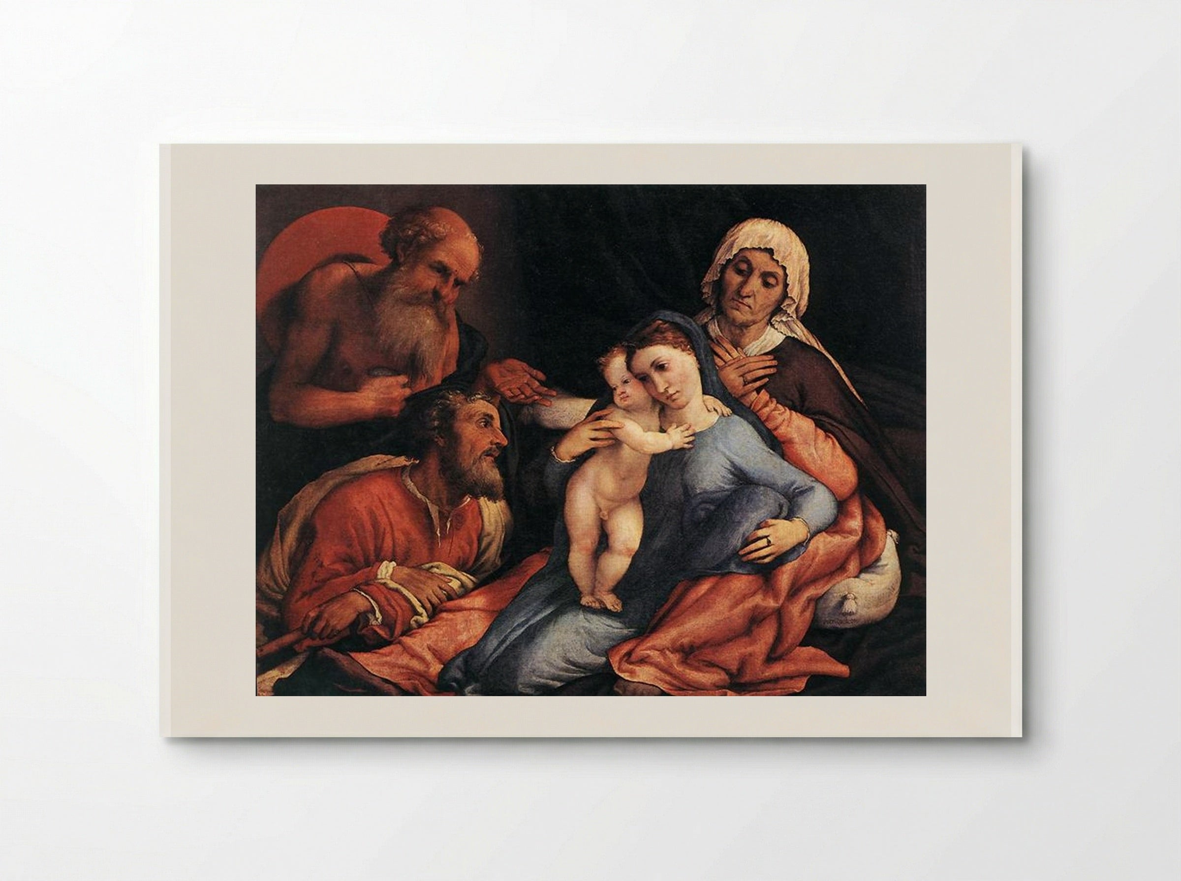 Madonna and Child with St. Jerome, St. Joseph and St. Anne - Lorenzo Lotto - Poster