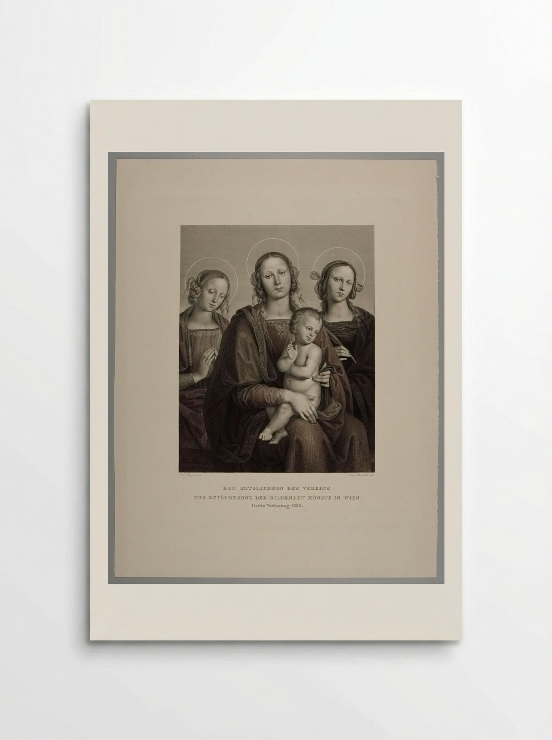 Madonna and Child with Two Saints - Joseph Steinmüller - Poster