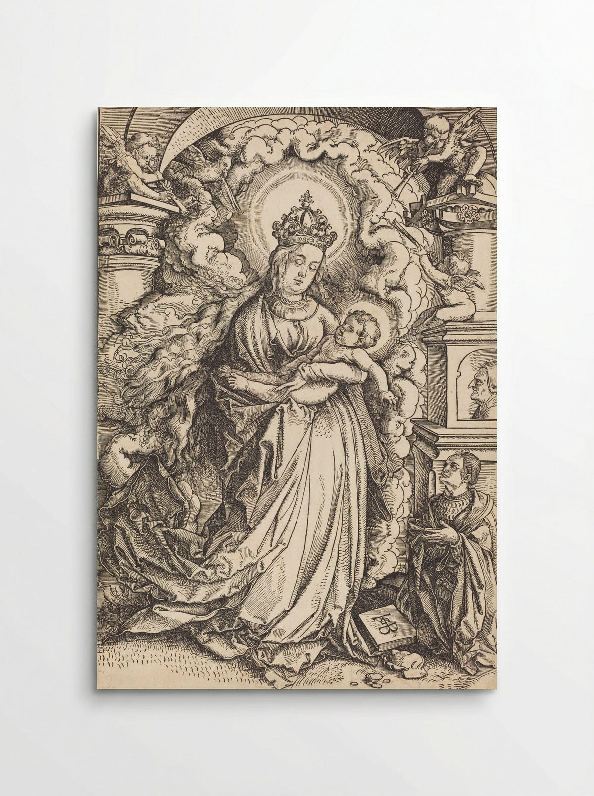Madonna and Child with a Donor - Hans Baldung Grien - Poster