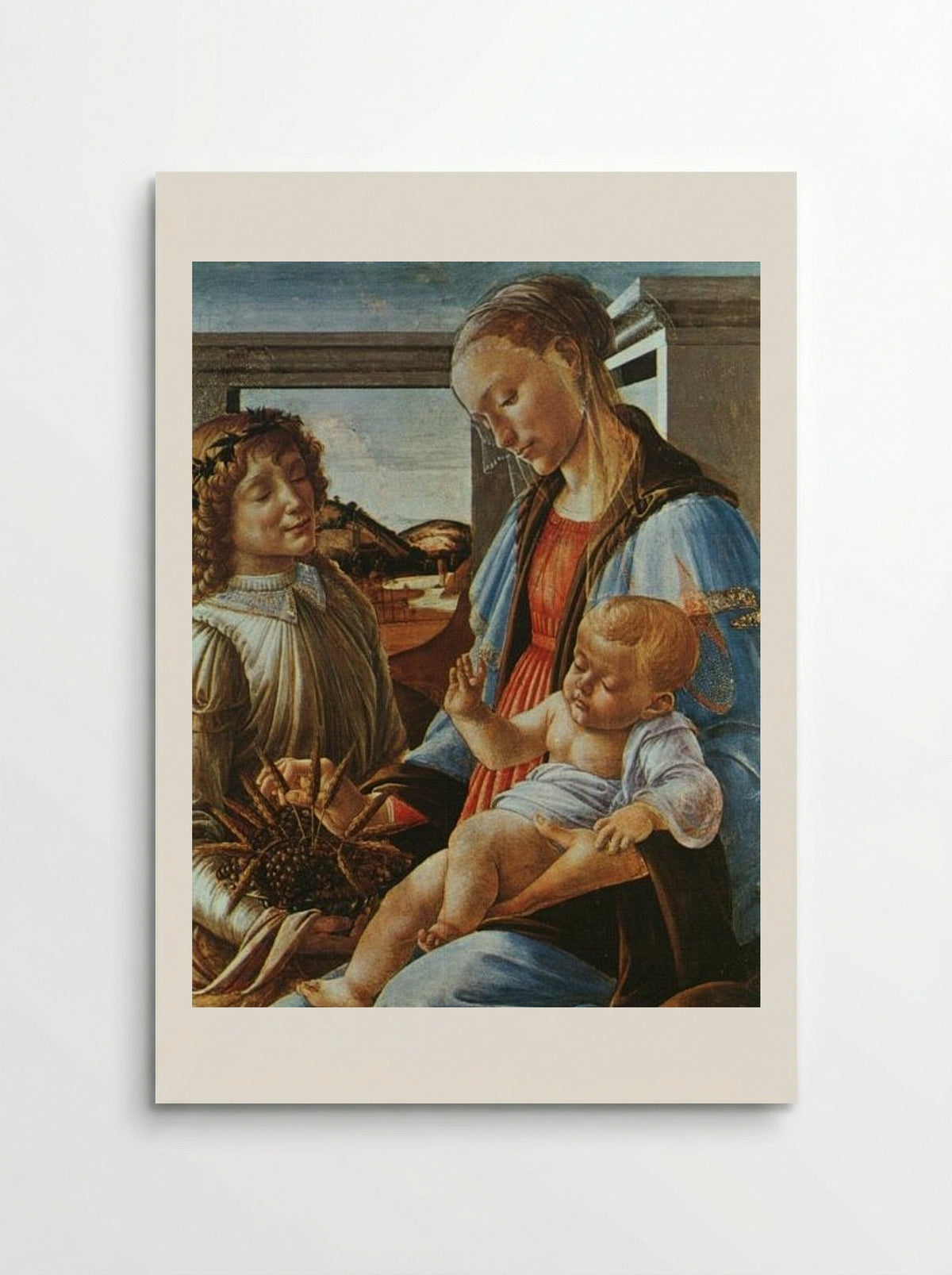 Madonna and Child with an Angel - Sandro Botticelli - Poster
