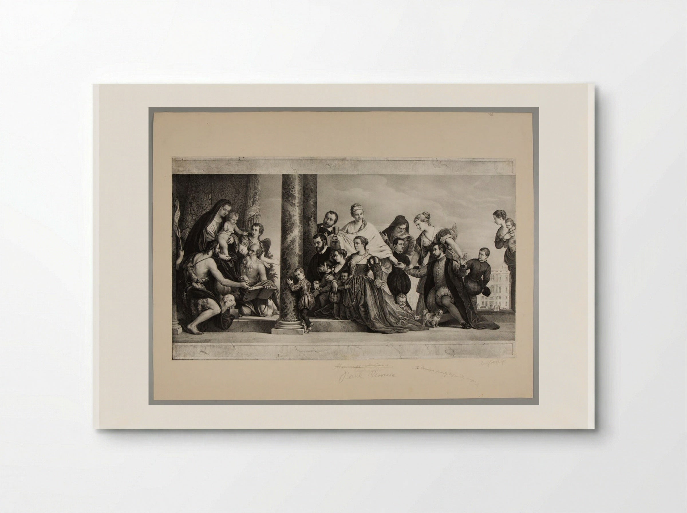 Madonna and Child with the Concina Family - Franz Hanfstaengl - Poster