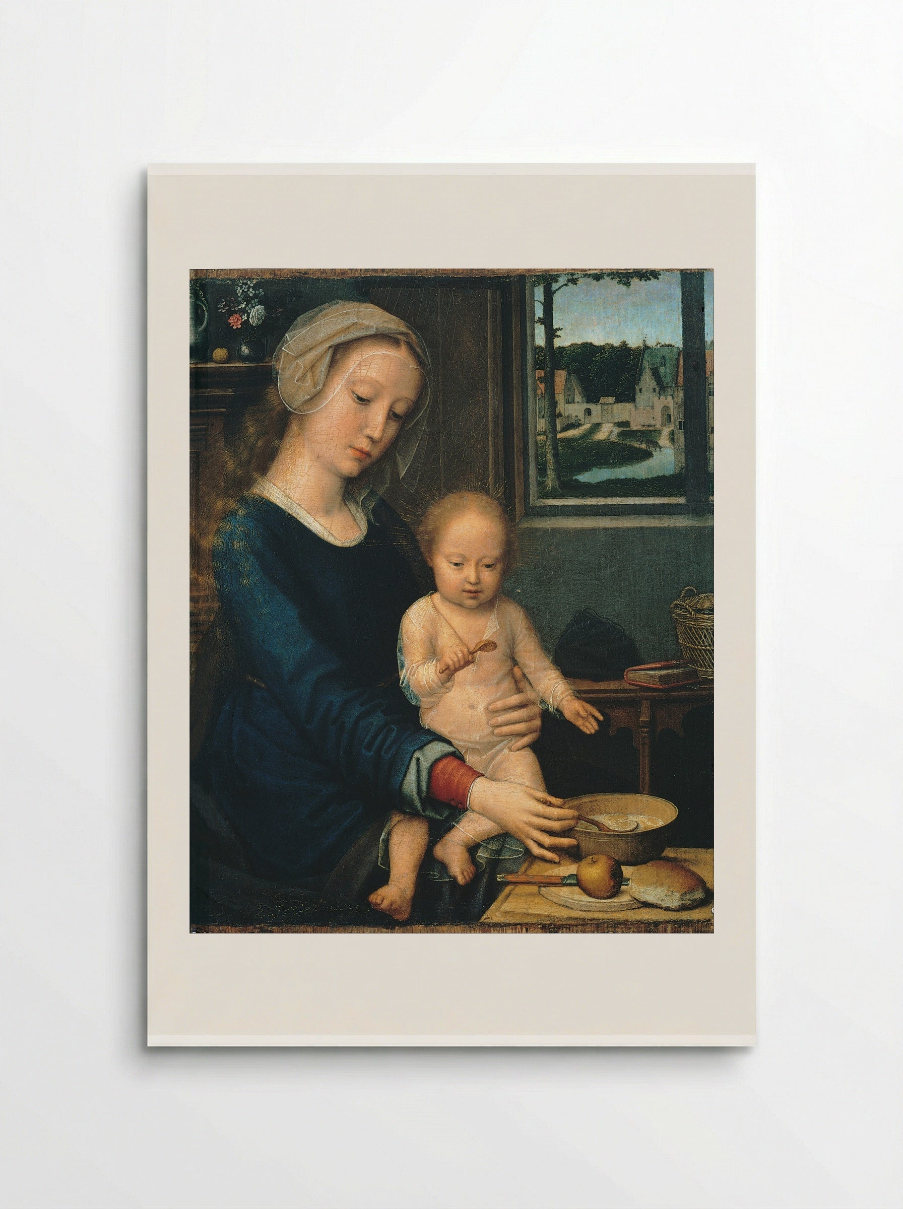 Madonna and Child with the Milk Soup - Gerard David - Poster