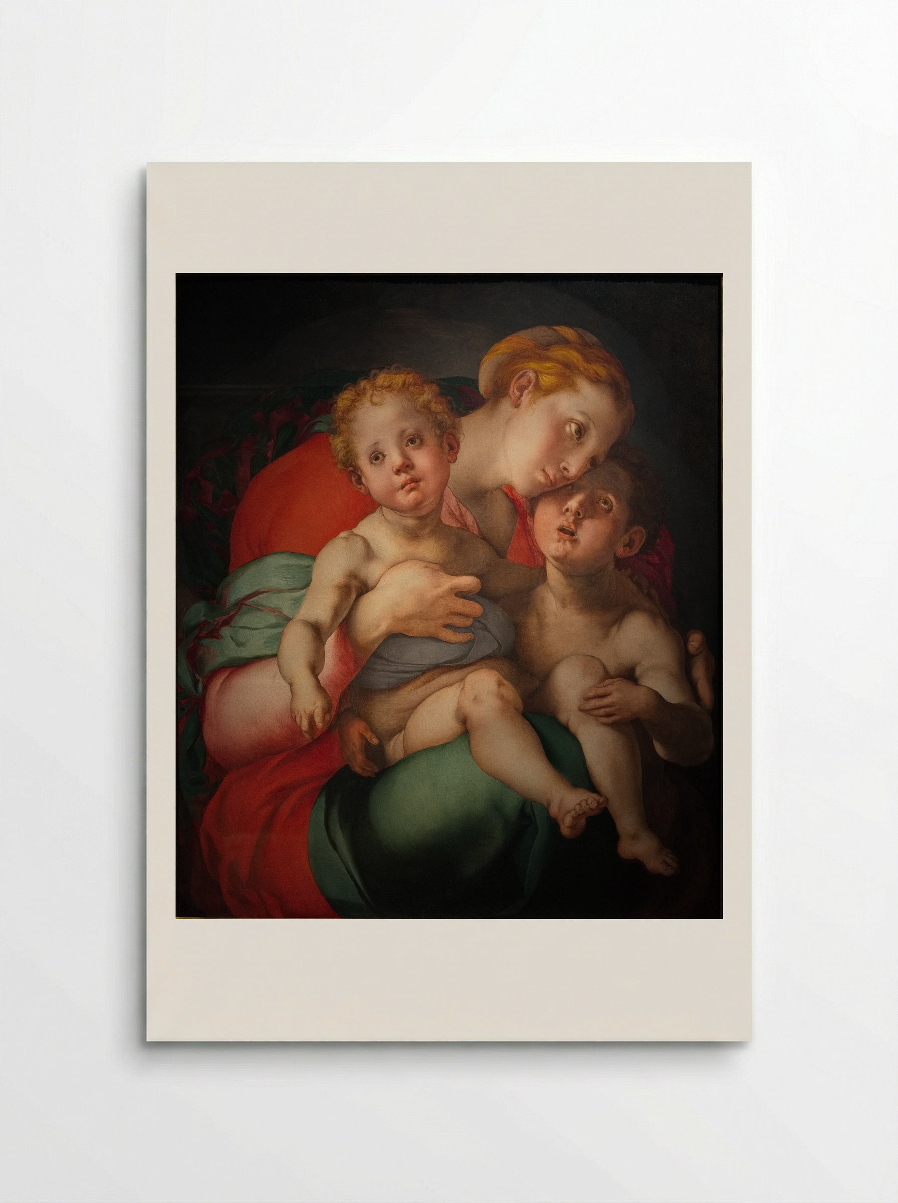 Madonna and Child with the Young Saint John - Jacopo Pontormo - Poster