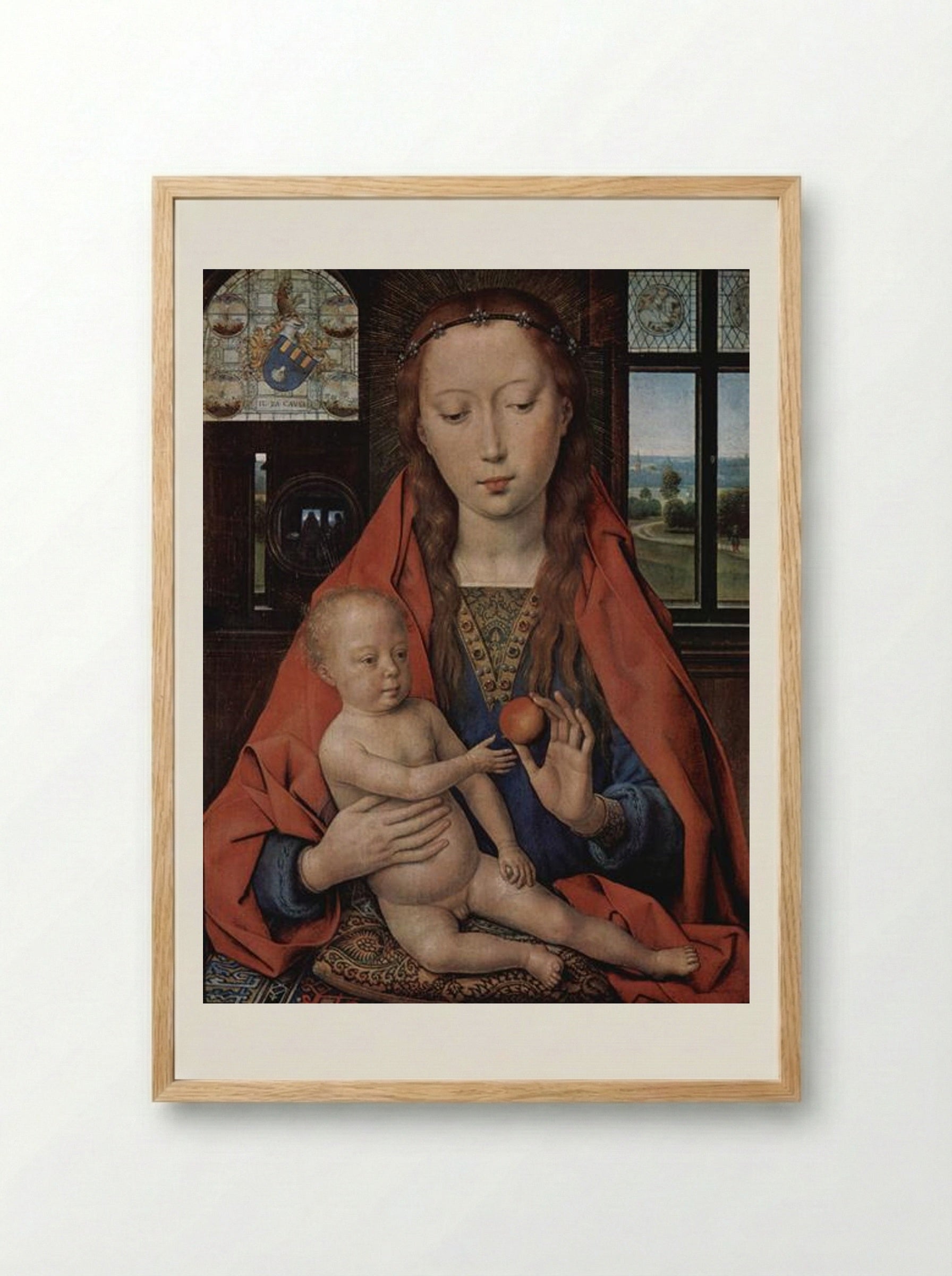 Madonna and Child - Hans Memling - Framed Print Wood