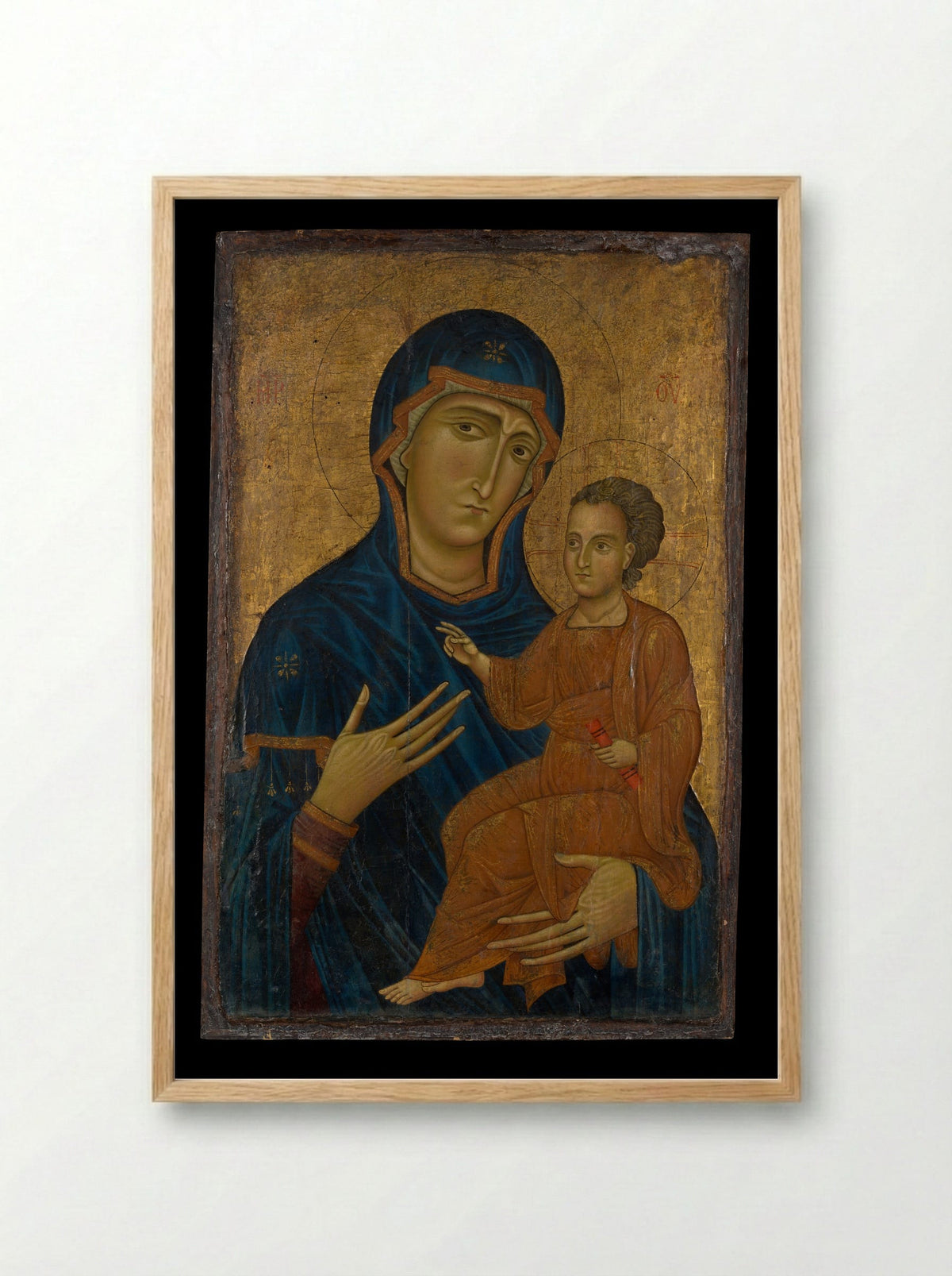 Madonna and Child - Berlinghiero - Framed Print Wood