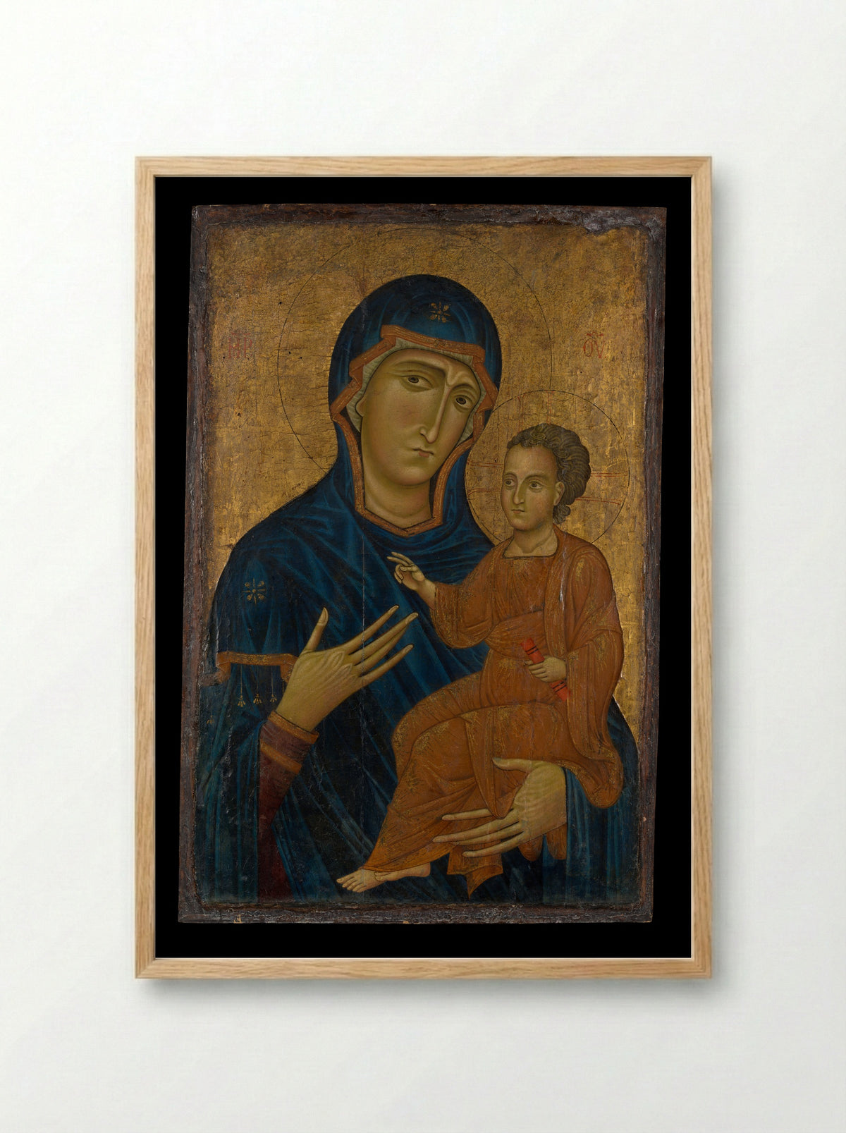 Madonna and Child - Berlinghiero - Framed Print Wood