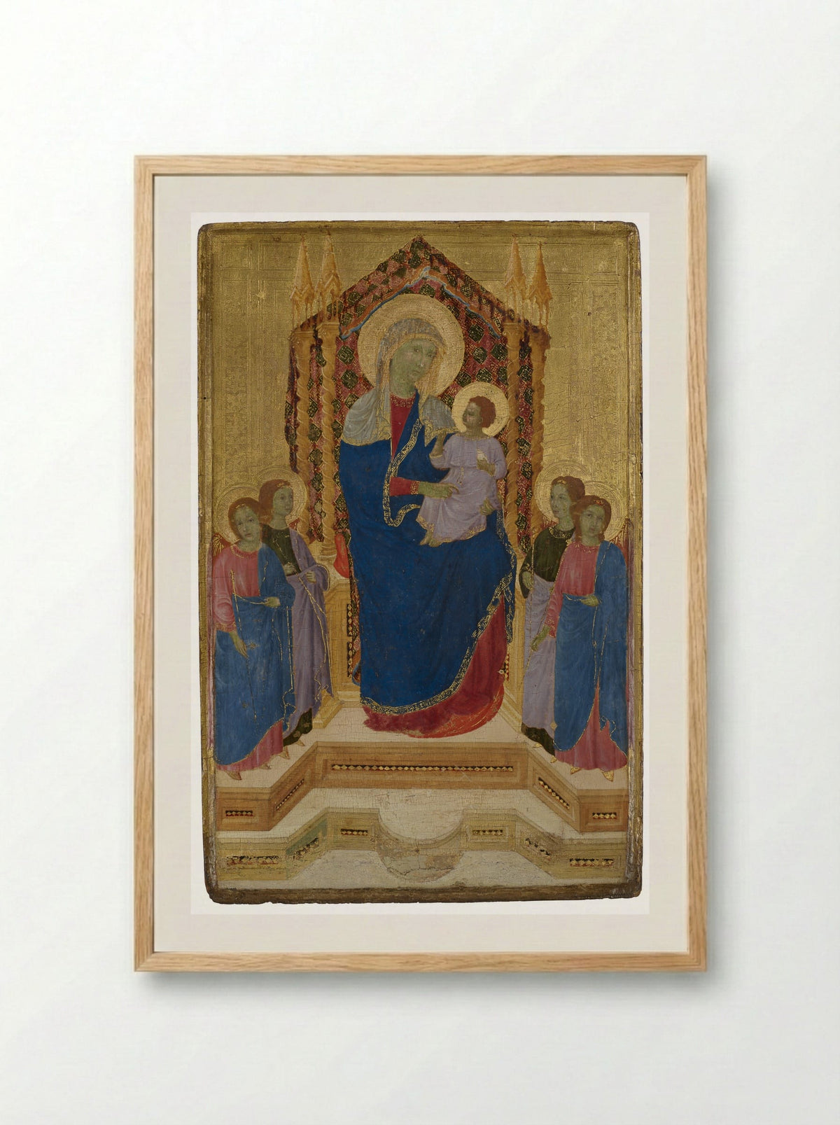 Madonna and Child - Lippo di Benivieni - Framed Print Wood