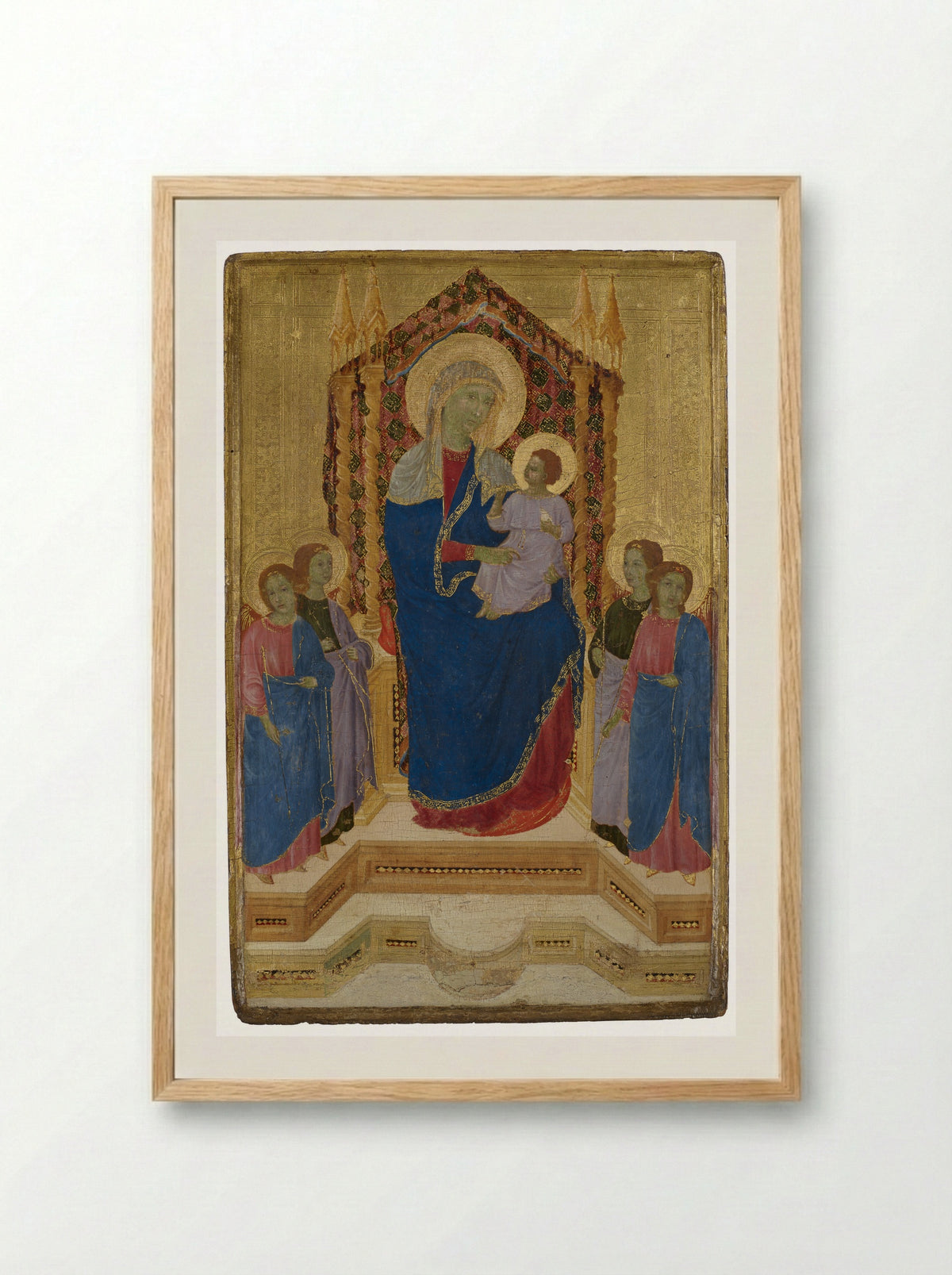 Madonna and Child - Lippo di Benivieni - Framed Print Wood