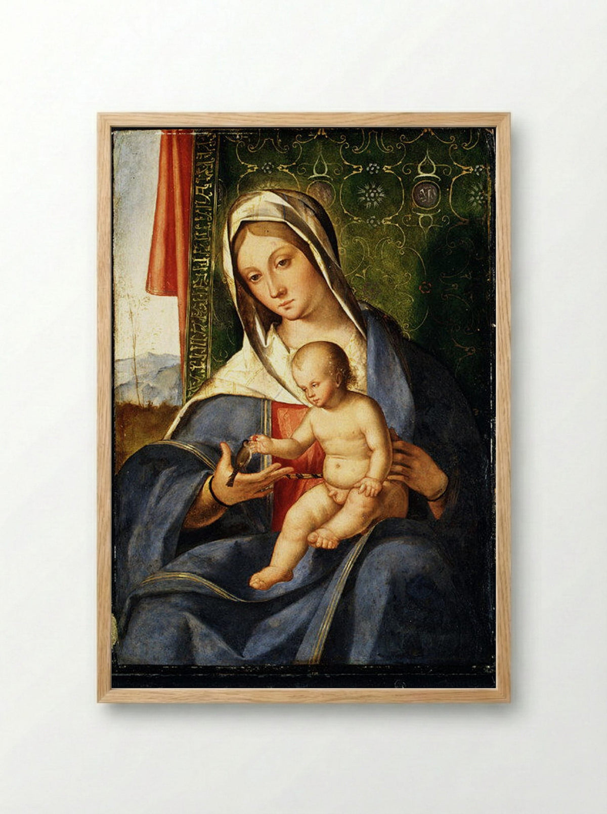 Madonna and Child - Boccaccio Boccaccino - Framed Print Wood