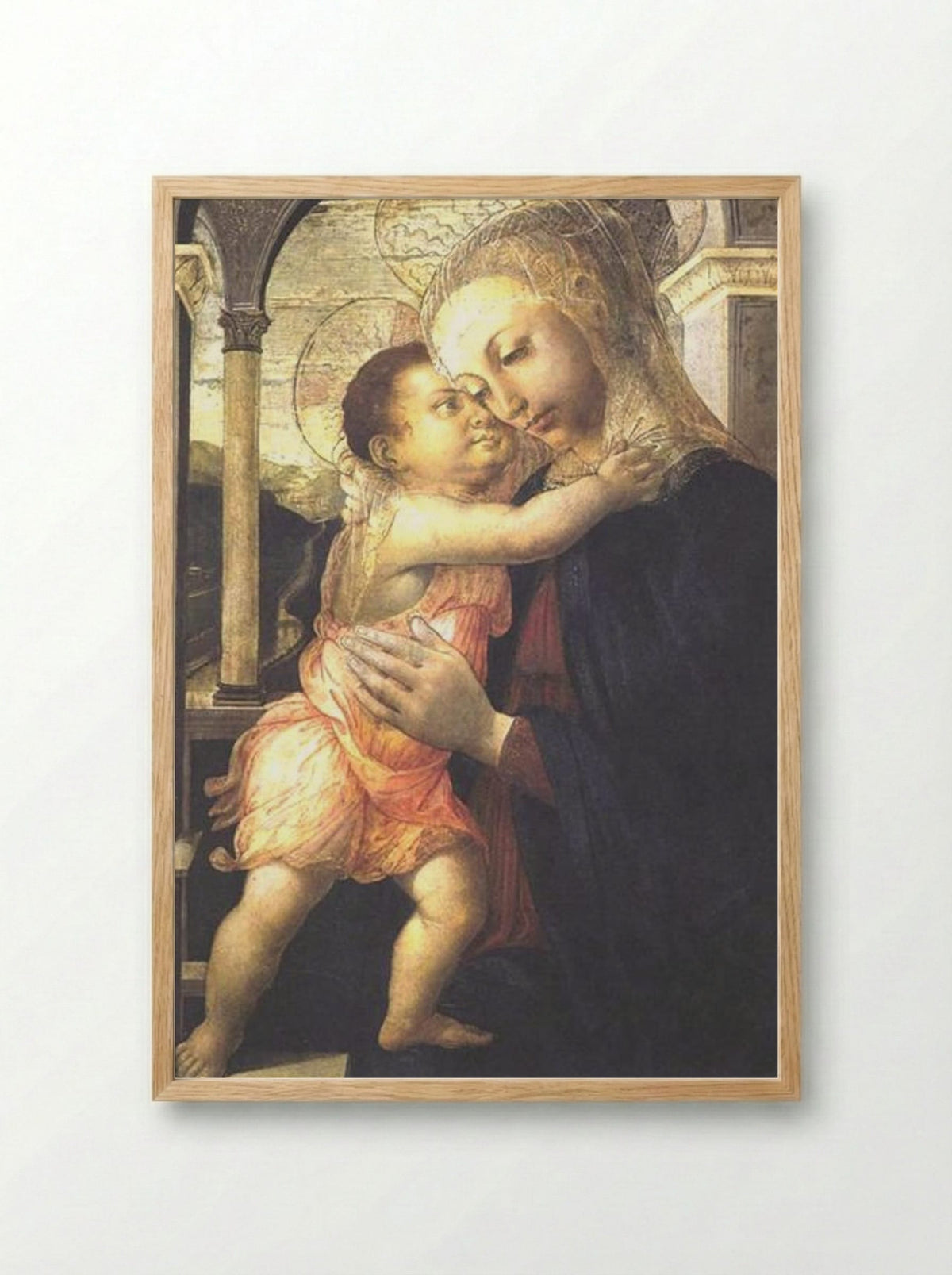 Madonna and Child - Sandro Botticelli - Framed Print Wood