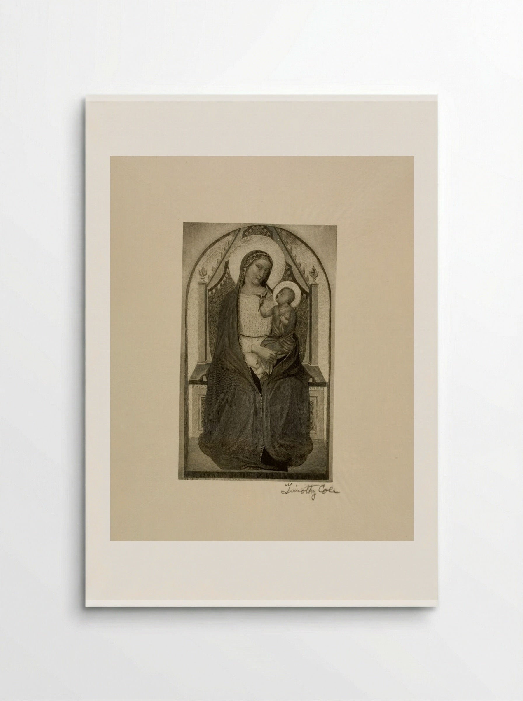 Madonna and Child - Timothy Cole - Poster