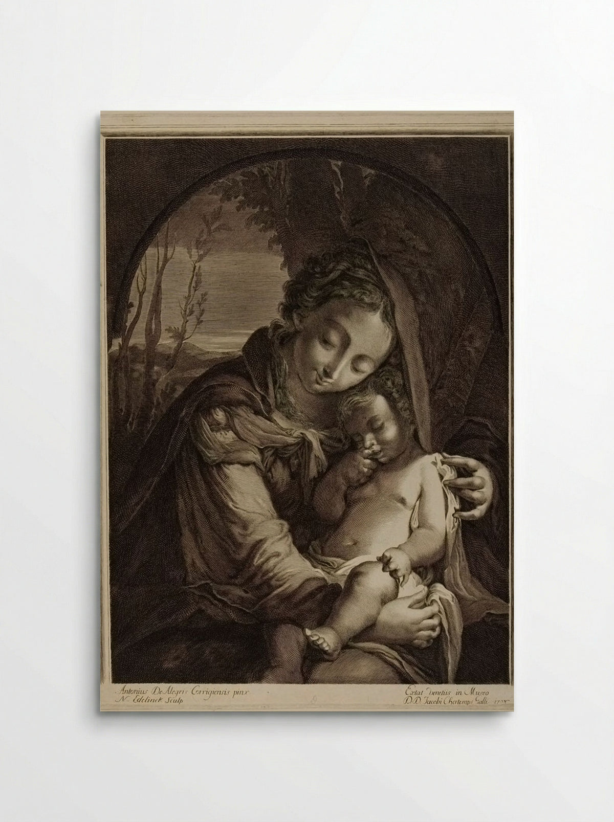 Madonna and Child - Nicolas Edelinck - Poster