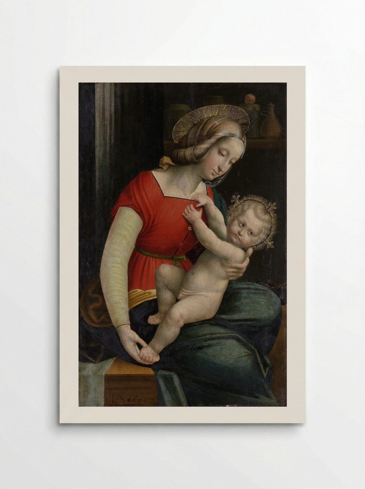 Madonna and Child - Defendente Ferrari - Poster