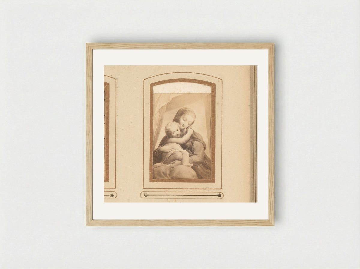 Madonna della Scala - Antonio da Correggio - Framed Print Wood