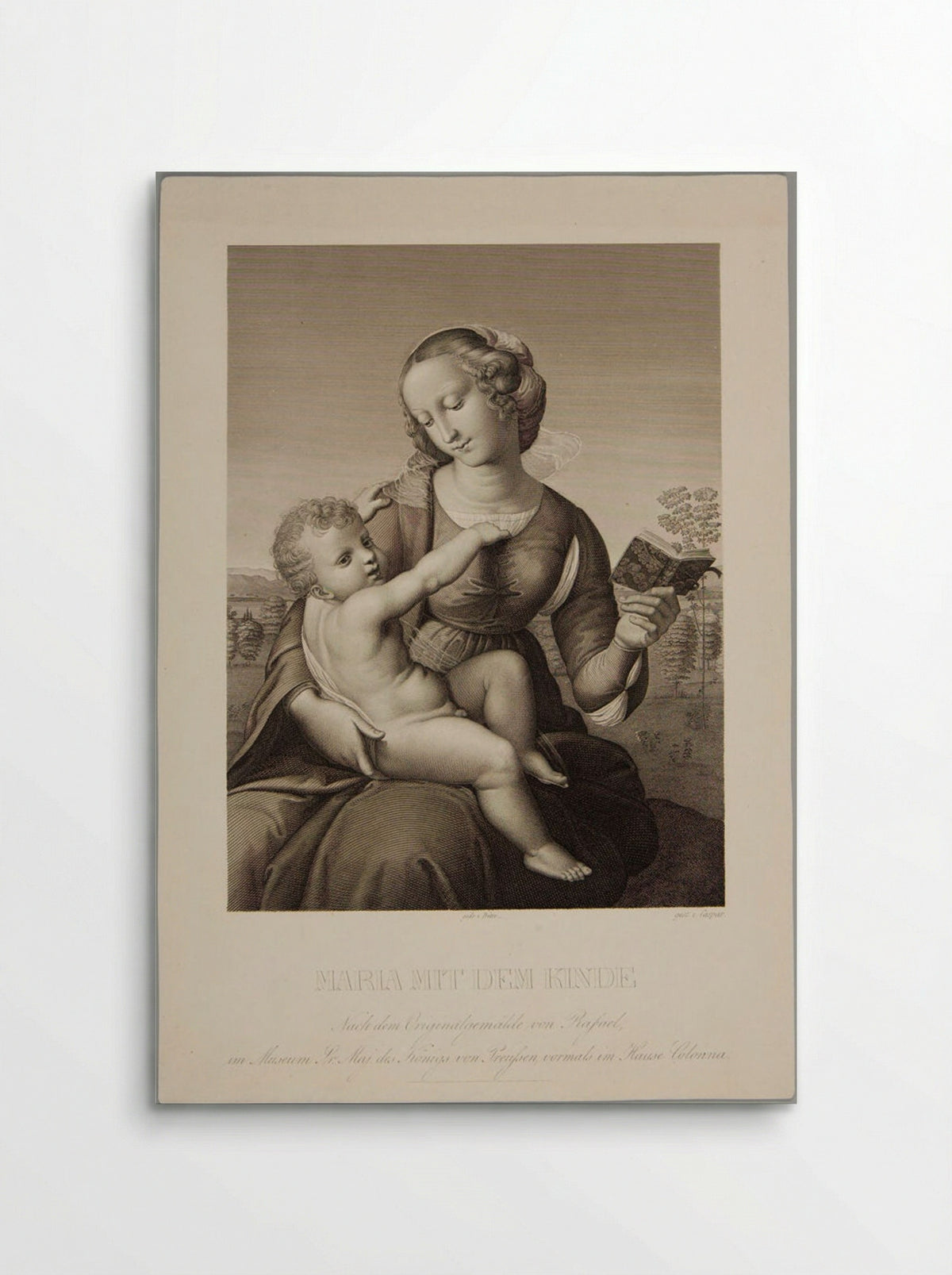 Madonna di Casa Colonna (After Raphael) - Joseph Caspar - Poster