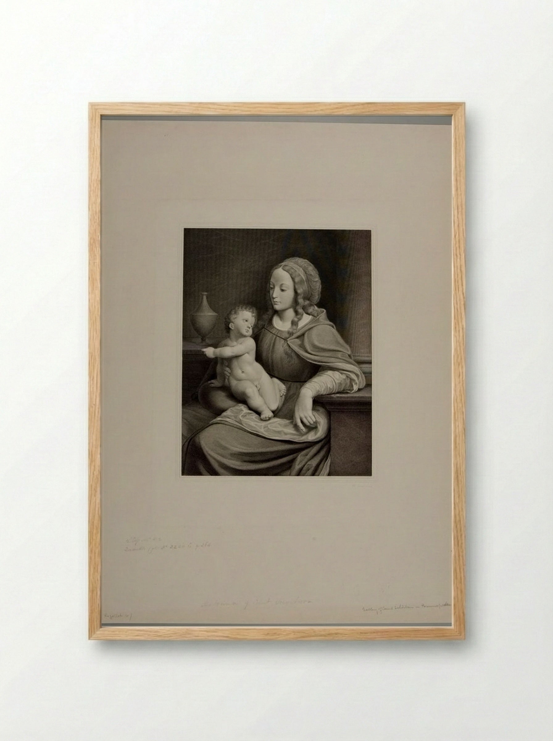 Madonna of Count Schonborn - Albrecht Christoph Reindel - Framed Print Wood
