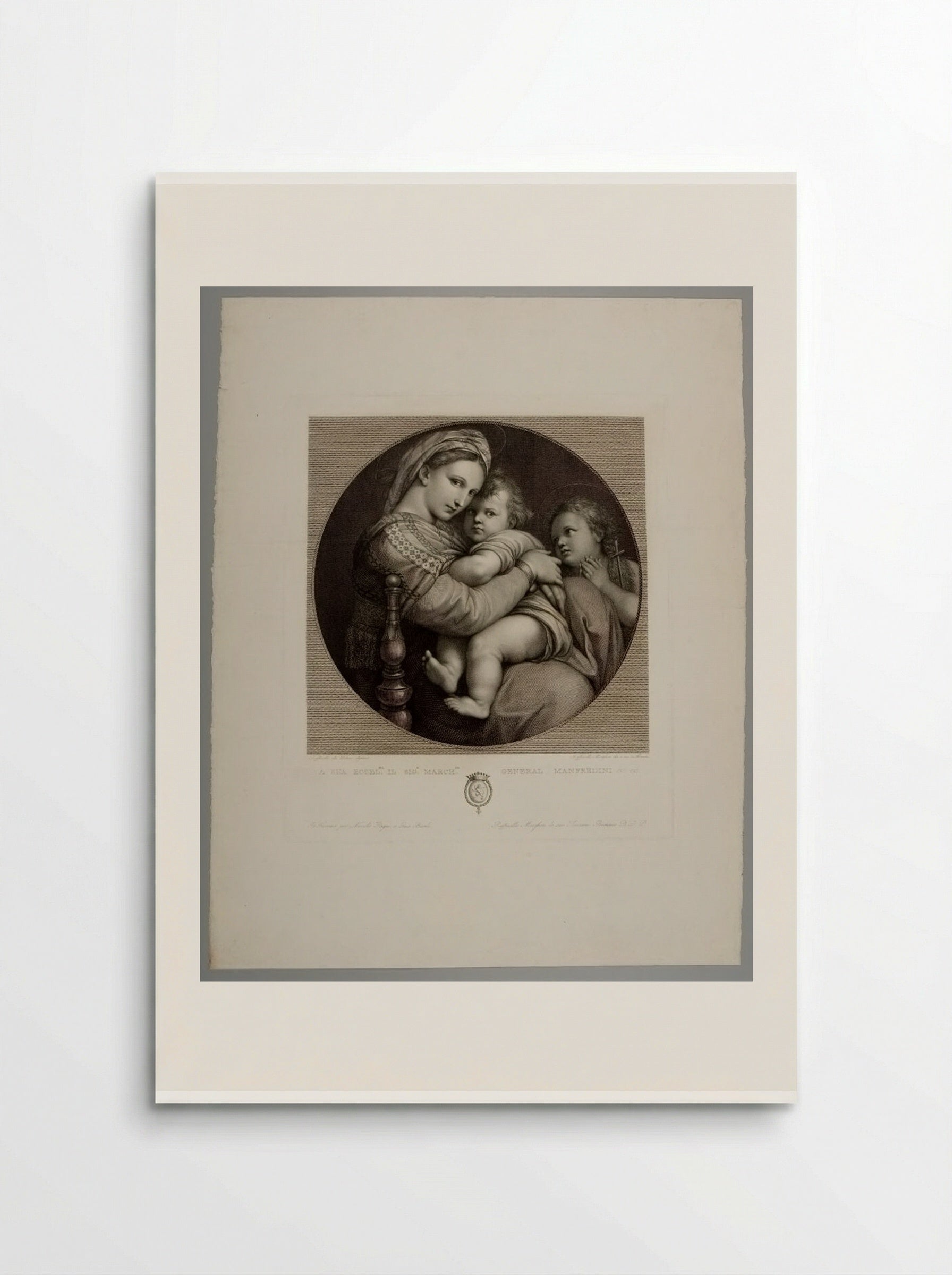 Madonna of the Chair - Raphael Morghen - Poster
