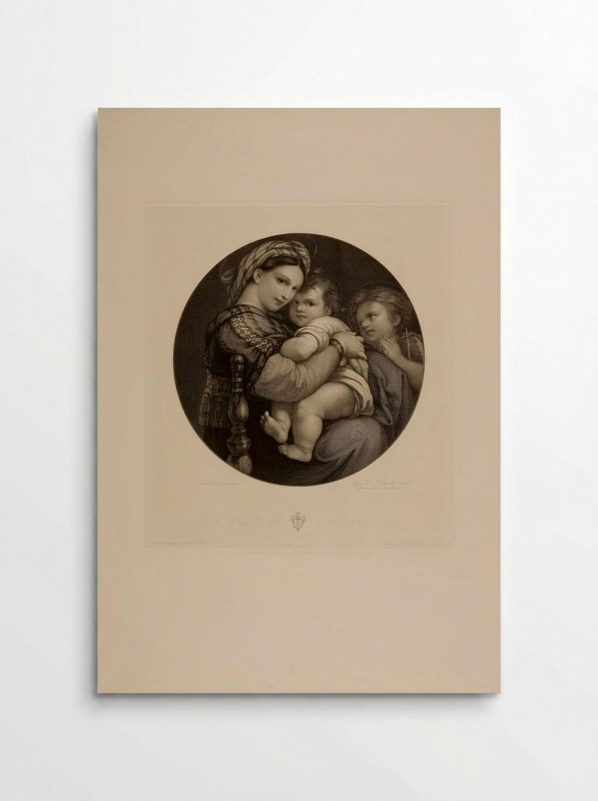 Madonna of the Chair - Eugen Eduard Schäffer - Poster