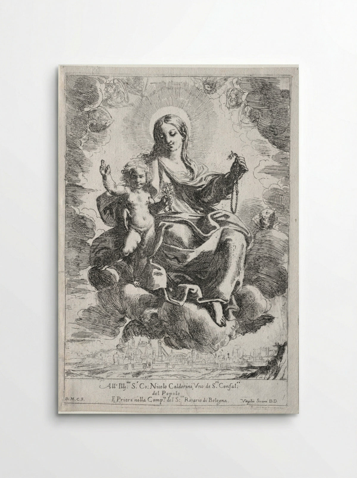 Madonna of the Rosary - Domenico Maria Canuti - Poster