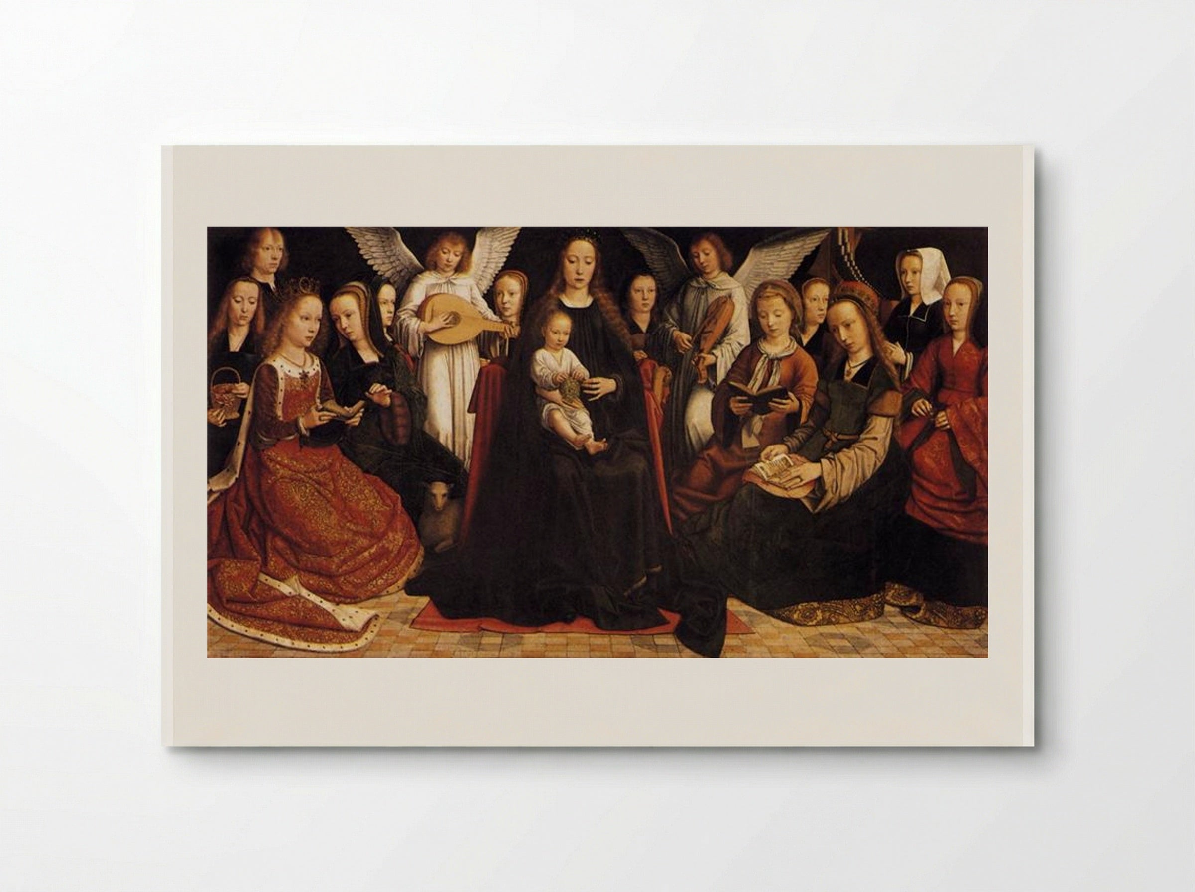 Madonna with Angels and Saints - Gerard David - Poster