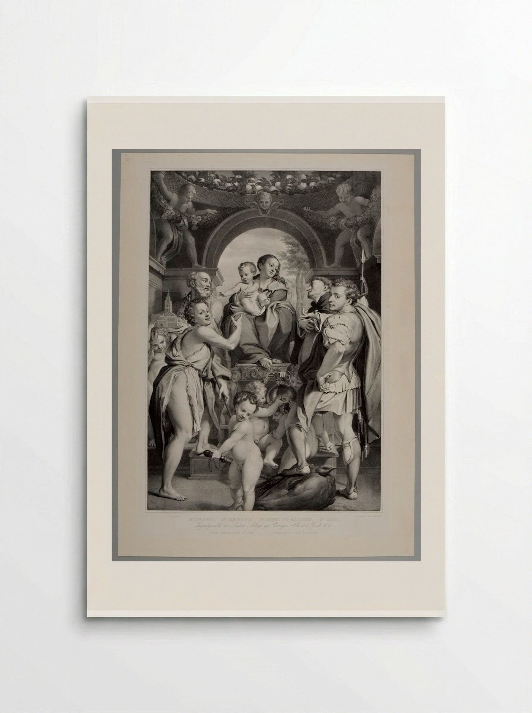 Madonna with S. George - Franz Hanfstaengl - Poster