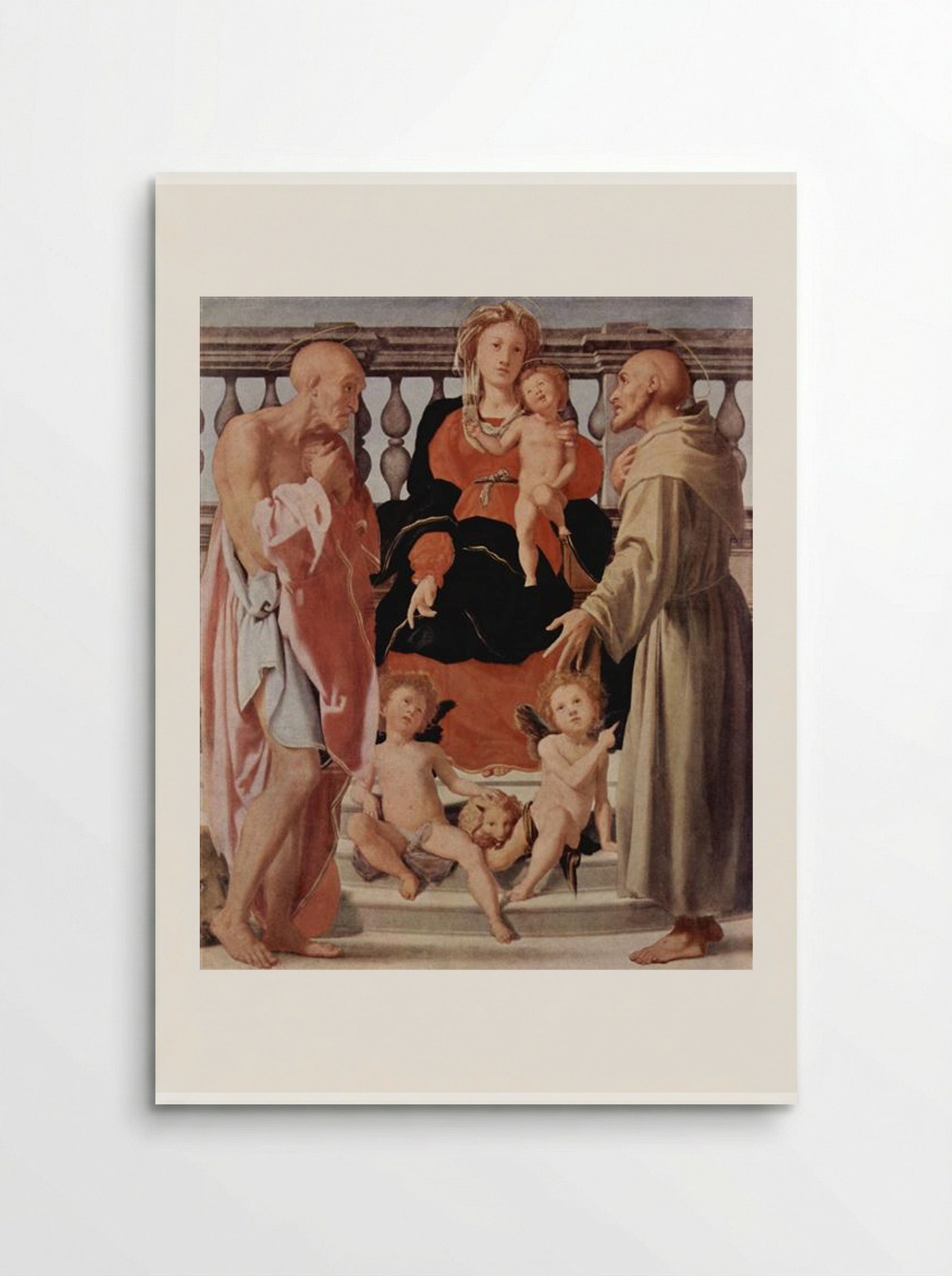 Madonna with St. Francis and St. Jerome - Jacopo Pontormo - Poster