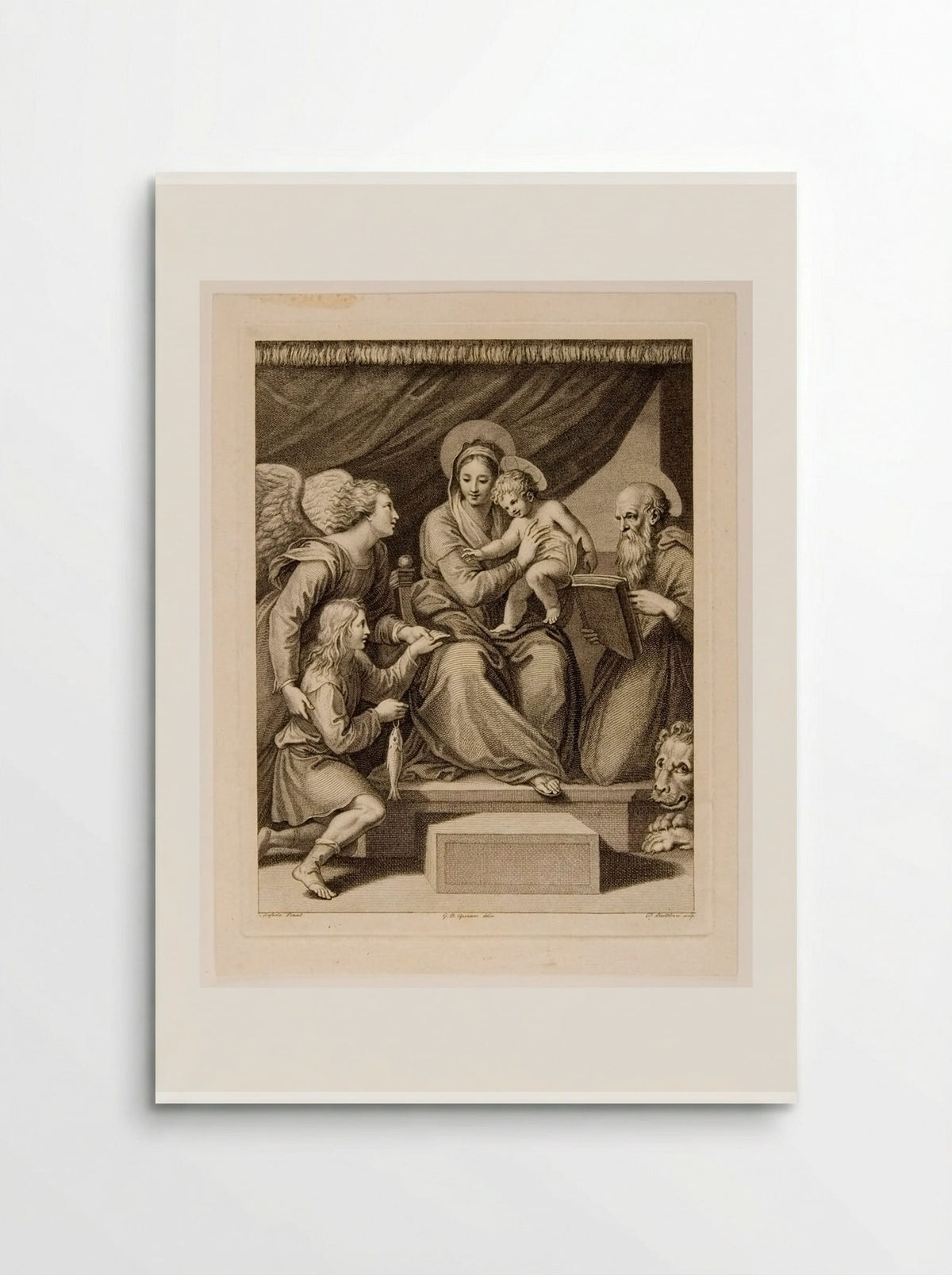 Madonna with the Fish (After Raphael) - Francesco Bartolozzi - Poster