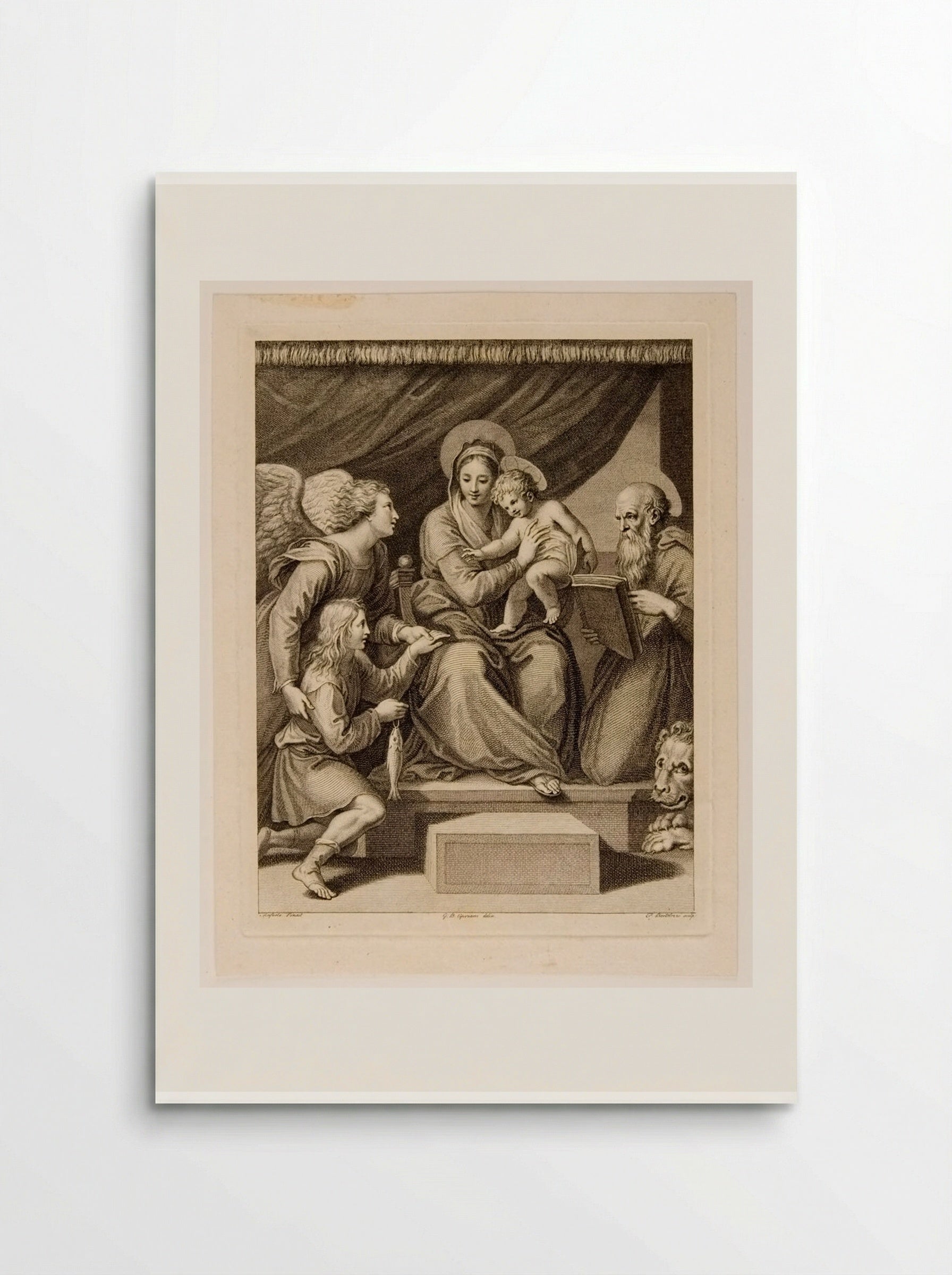 Madonna with the Fish (After Raphael) - Francesco Bartolozzi - Poster