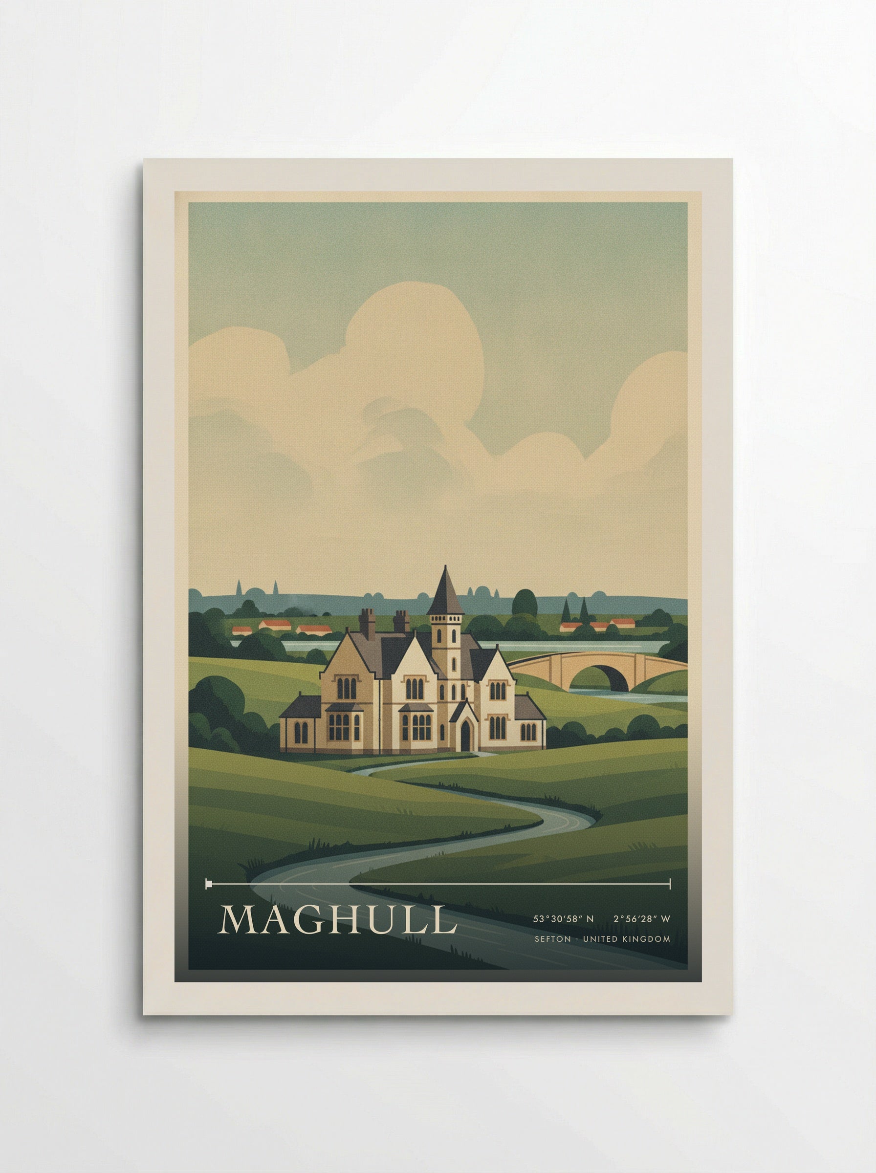 Maghull Sefton United Kingdom Travel Poster - Poster