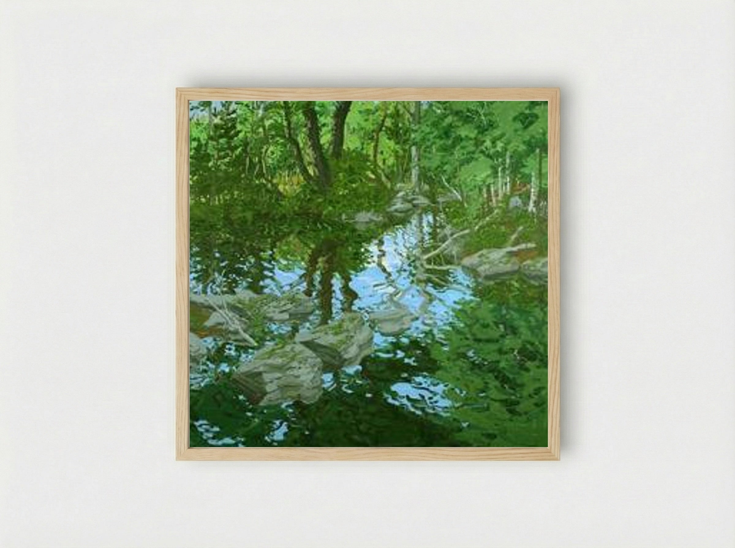 Maine Woodland - Neil Welliver - Framed Print Wood