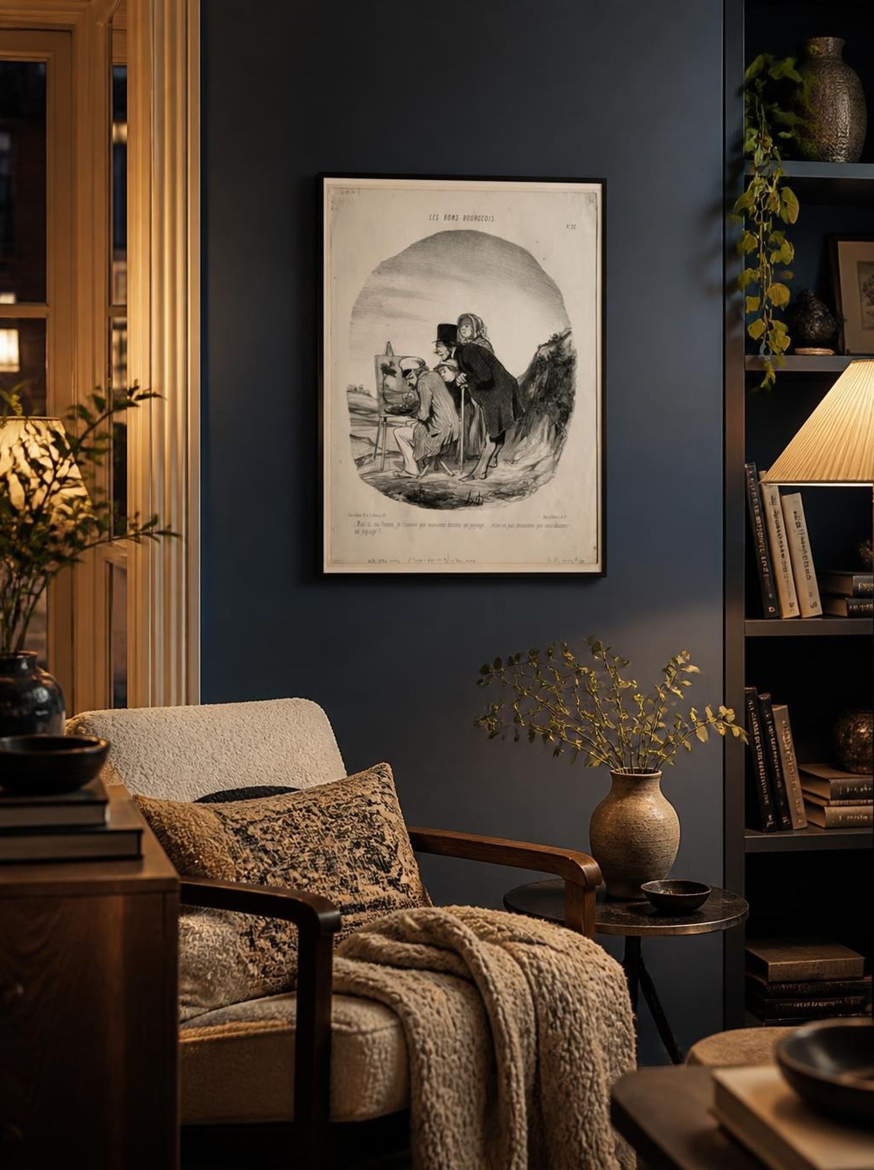 Mais si, ma femme, je t'assure que monsieur dessine un paysage... - Honoré Daumier - Lifestyle