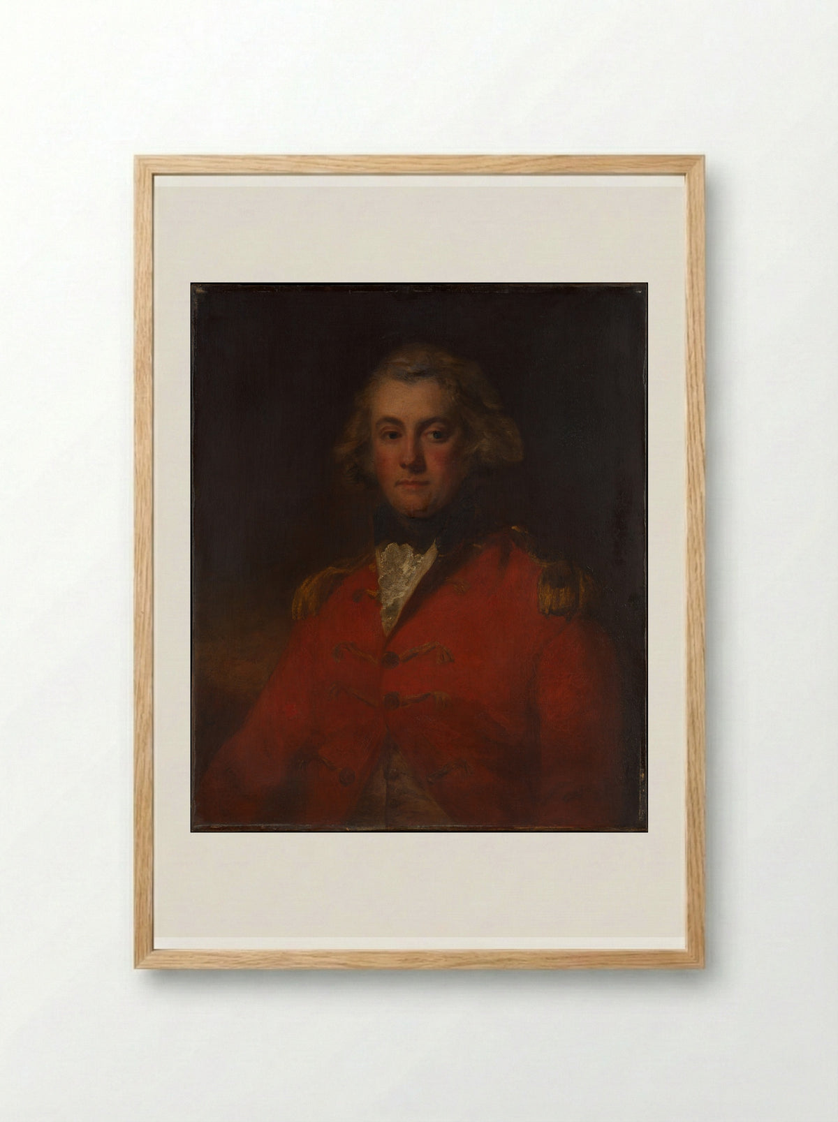 Major Thomas Pechell - John Hoppner - Framed Print Wood